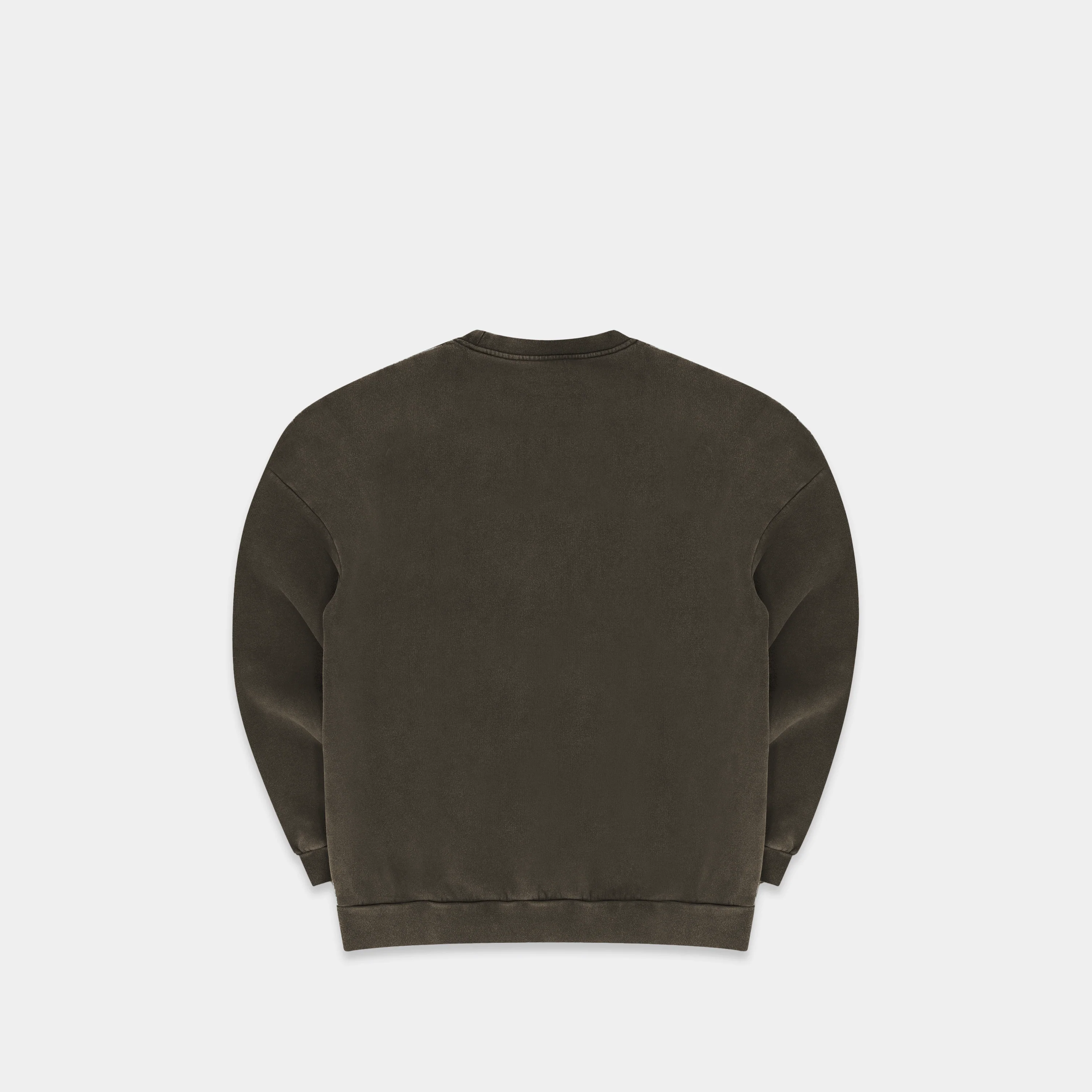 The Varsity Crewneck - Olive - Image 2