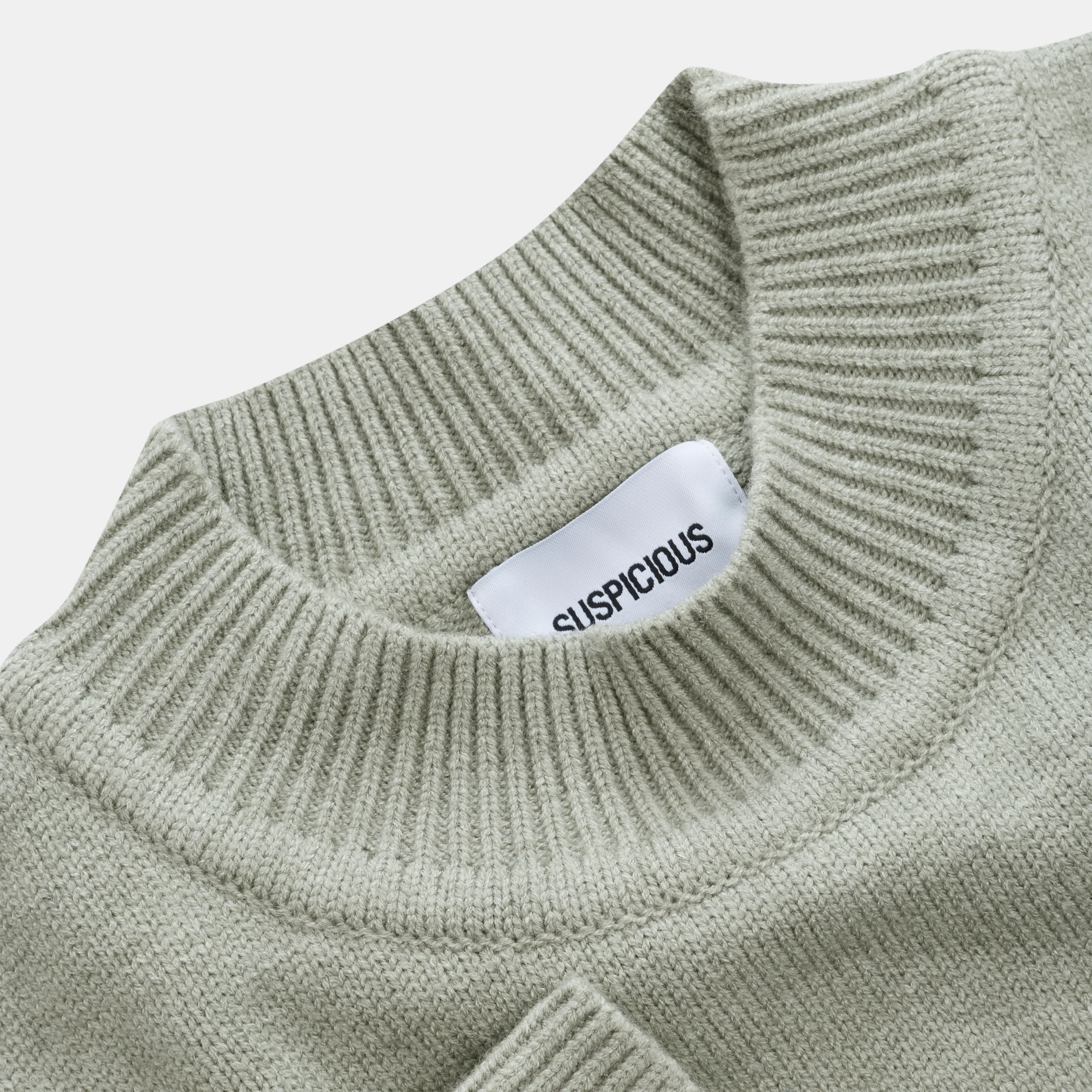 Winter2 / Core High Neck Knit - Frosted Green - Image 7
