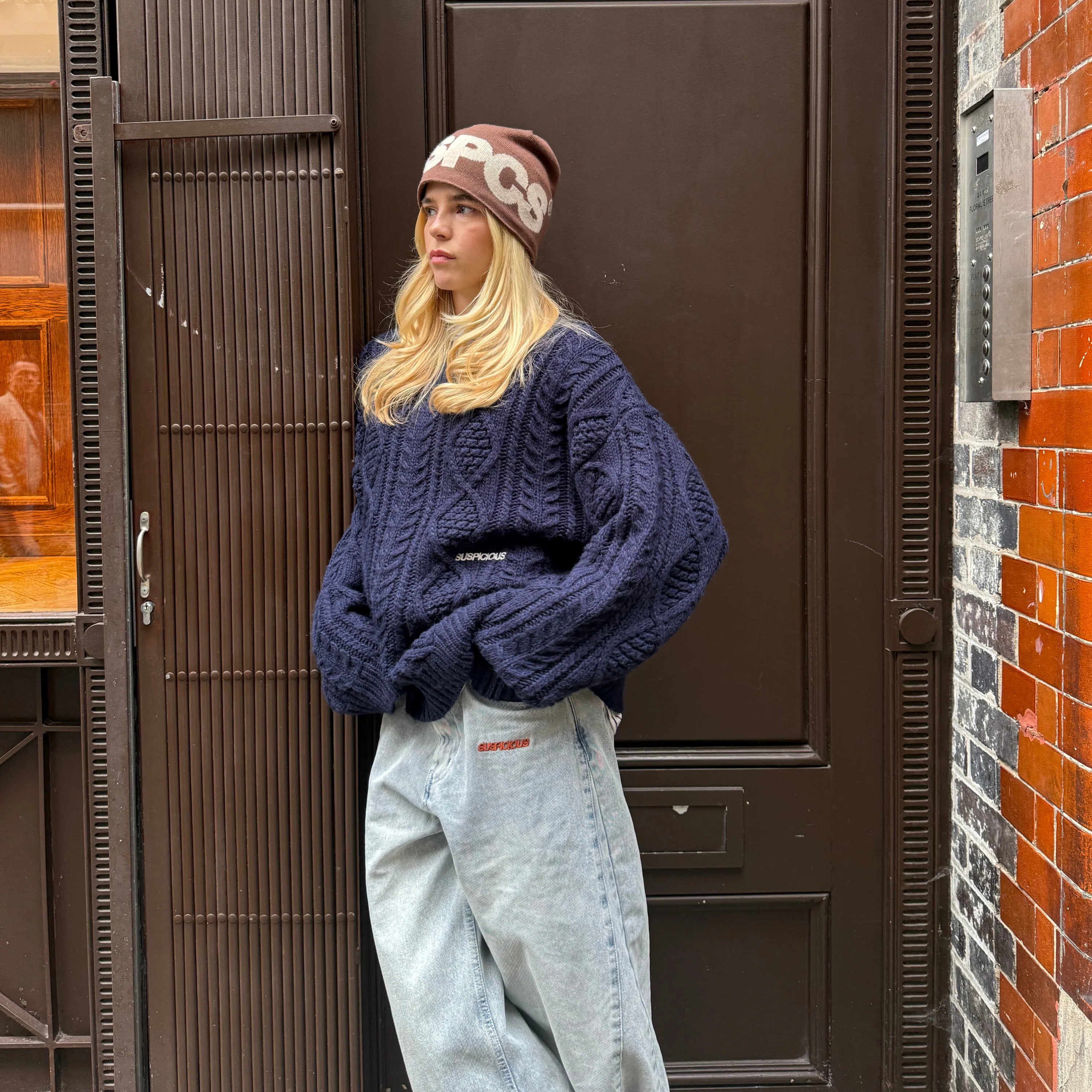Winter2 / Essentials Big Knit - Navy - Image 10