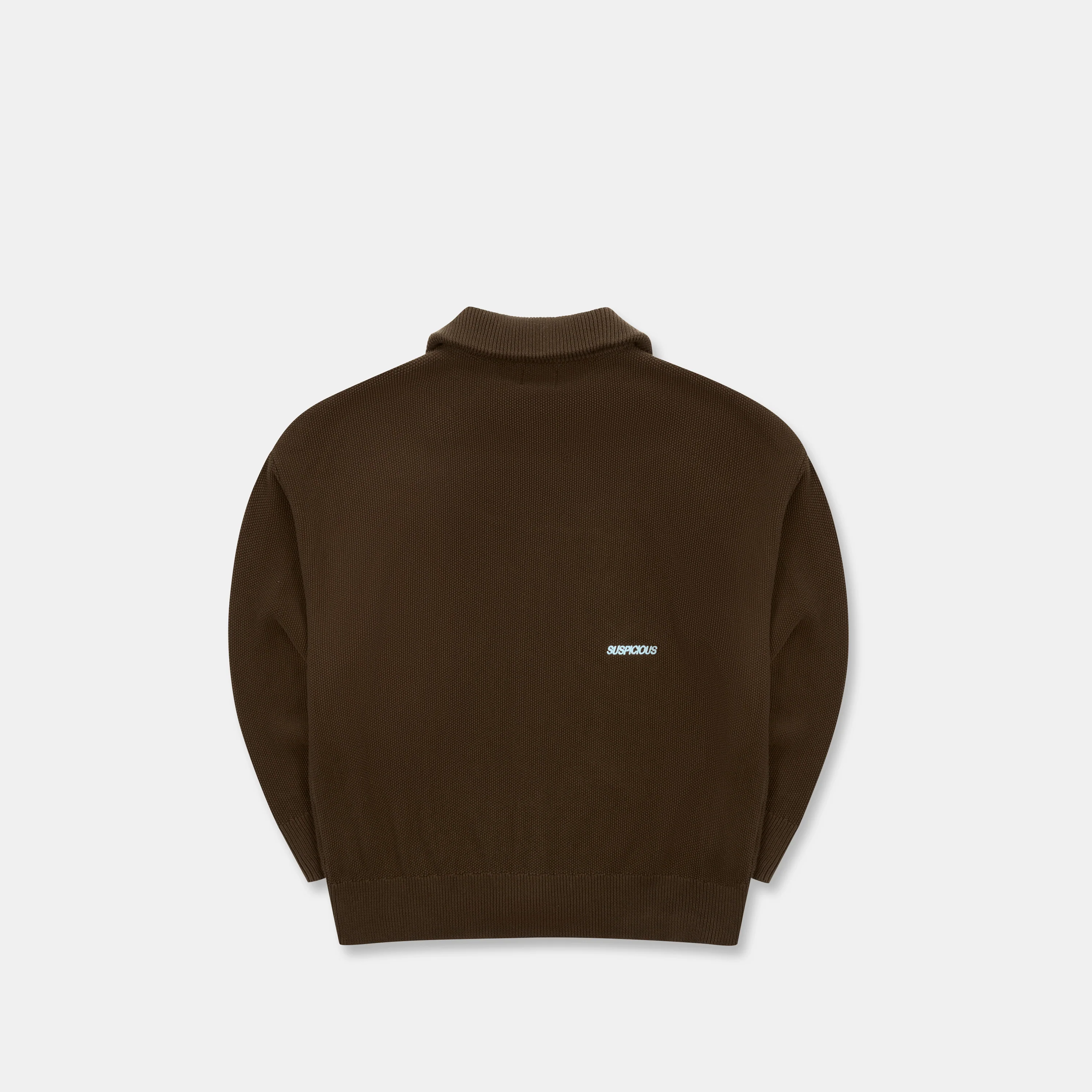 Winter2 / Essentials Tight Knitted Zip-Up - Espresso - Image 10