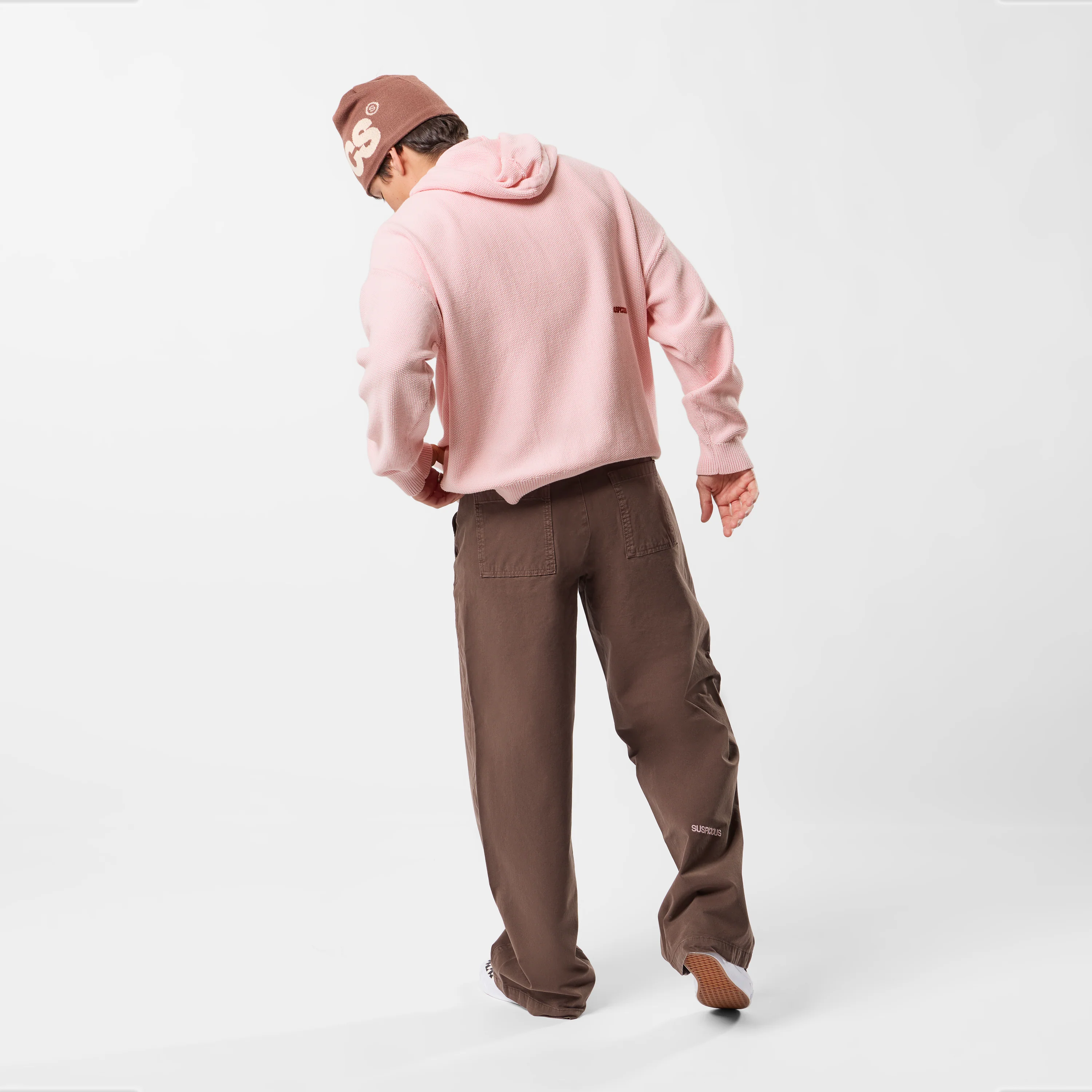 Winter2 / Essentials Tight Knitted Zipped Hoodie - Icy Orchid - Image 4