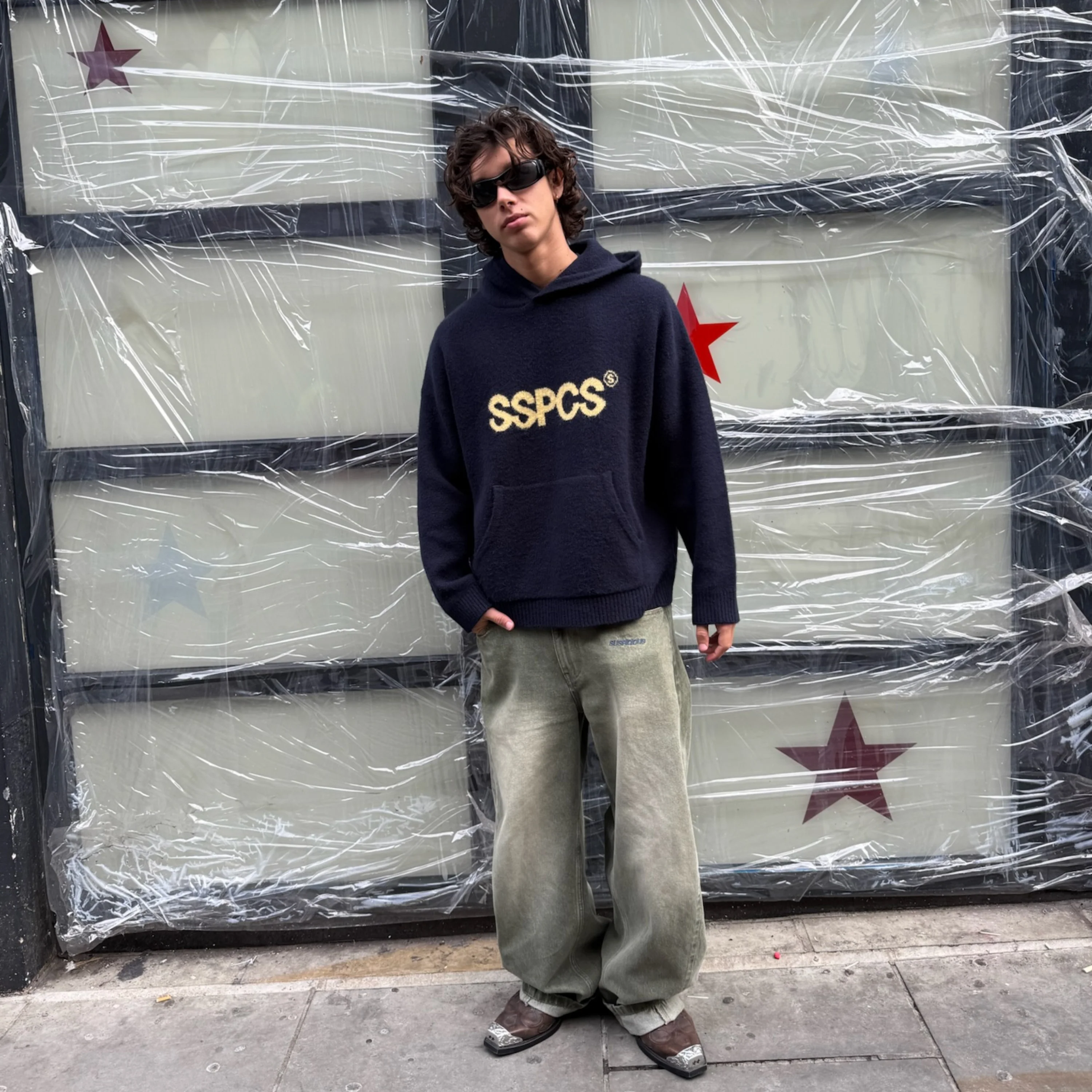 Winter2 / SSPCS Knitted Hoodie - Navy - Image 10
