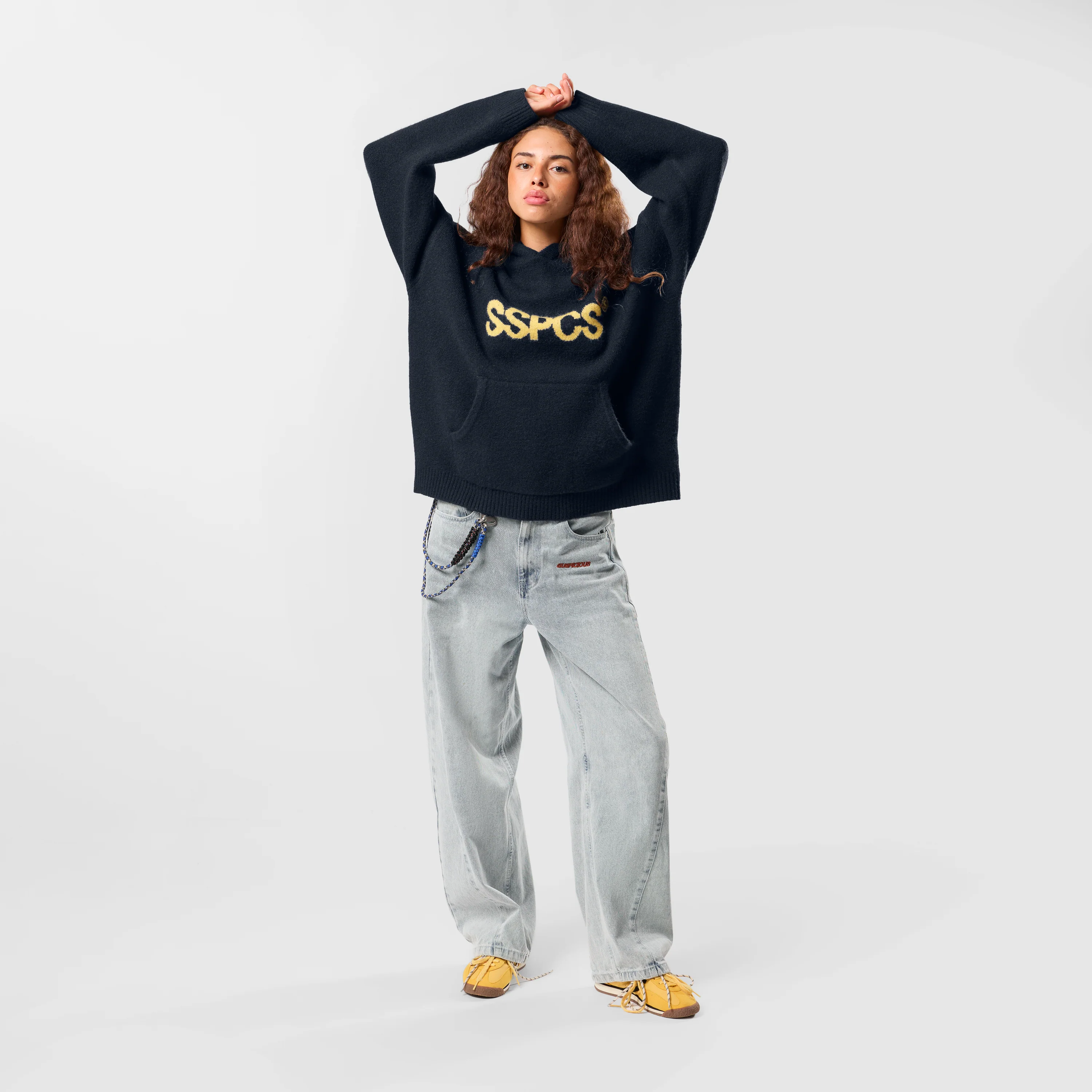 Winter2 / SSPCS Knitted Hoodie - Navy - Image 4