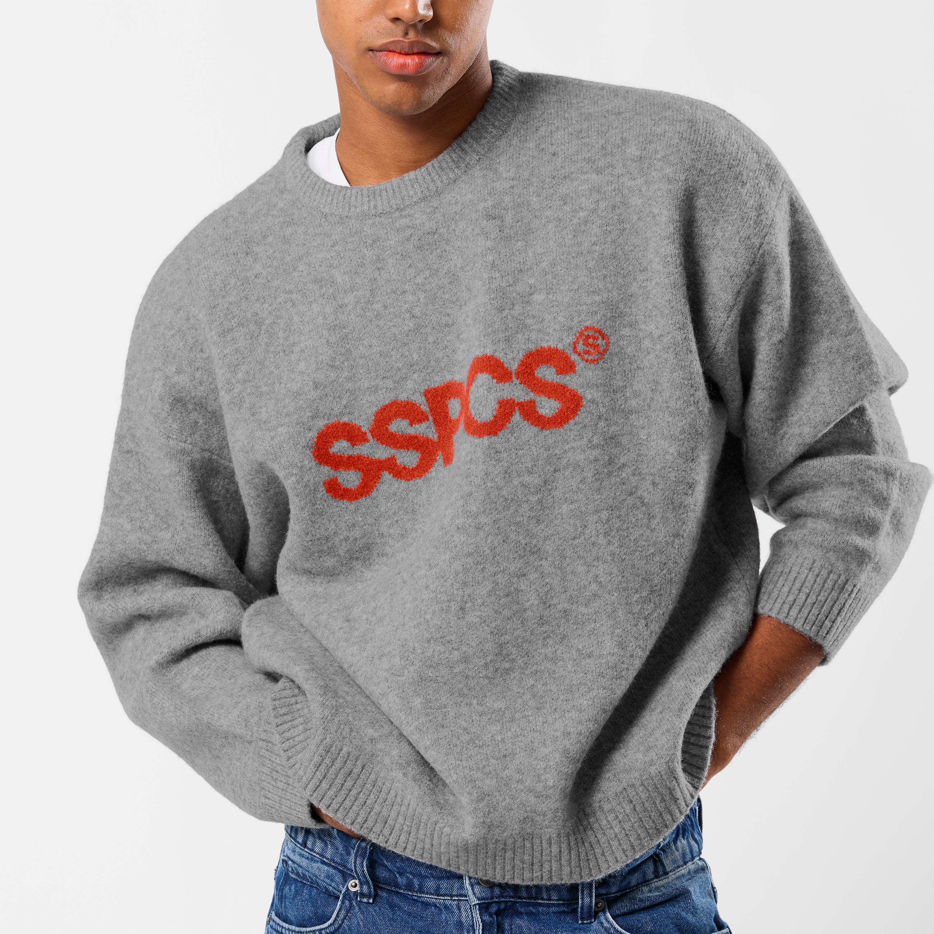 Winter2 / SSPCS Knitted Sweat - Neutral Heather - Image 7