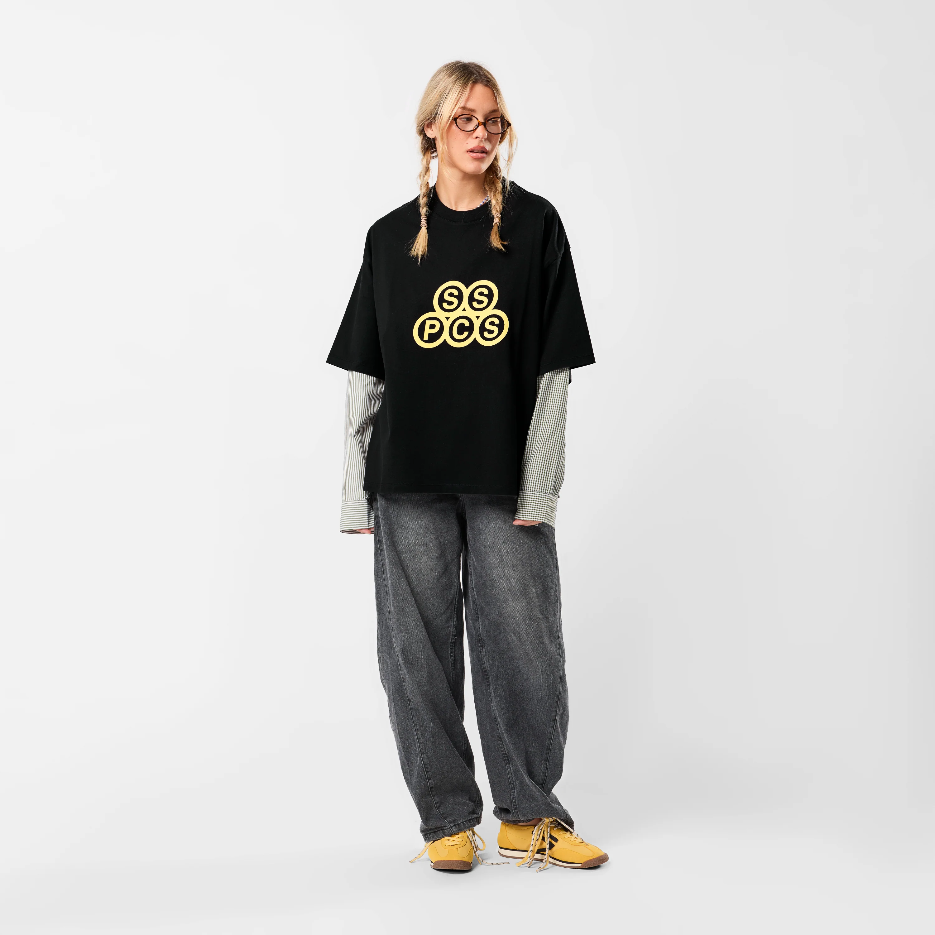 Winter2 / Stack Unit Tee - Black - Image 3