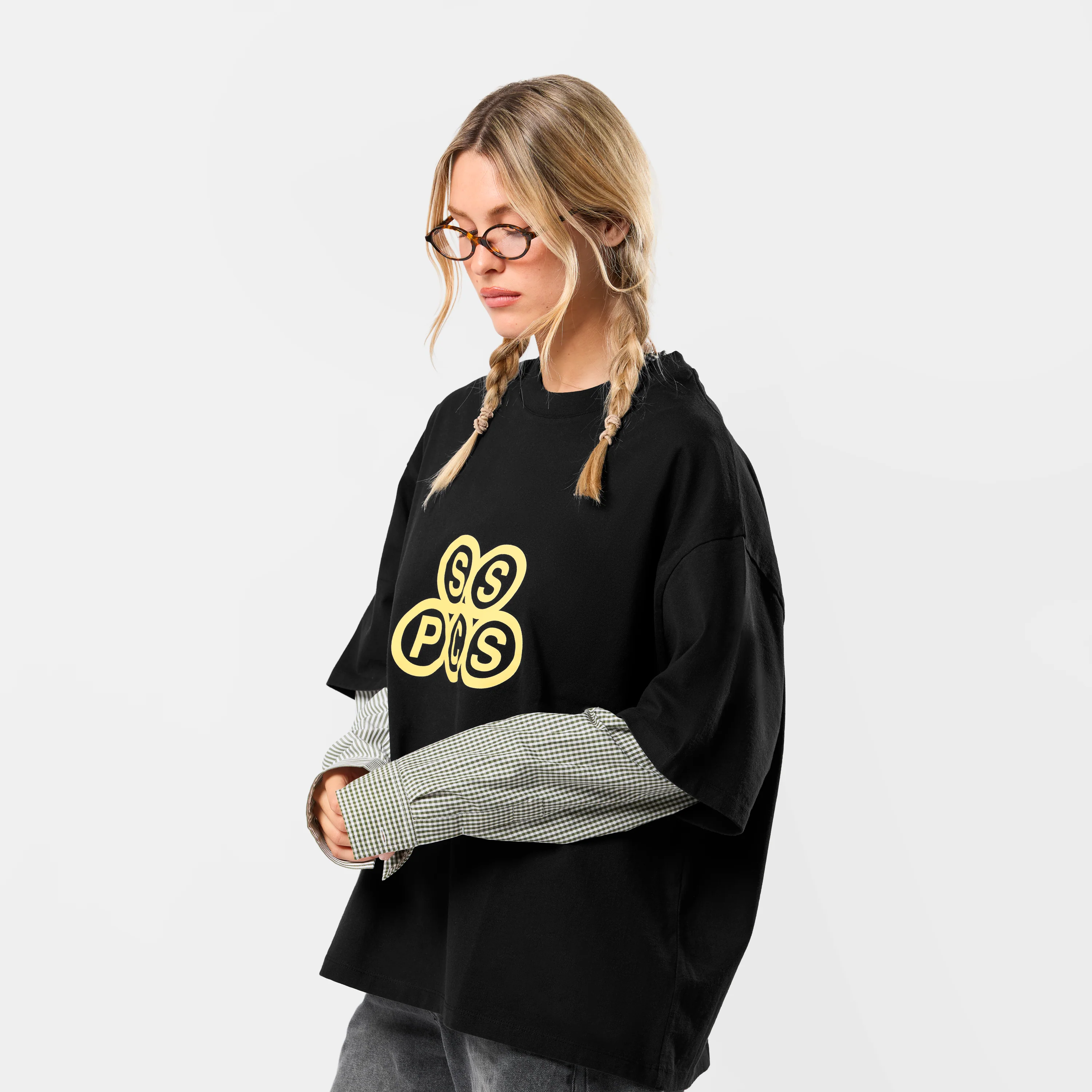 Winter2 / Stack Unit Tee - Black - Image 8