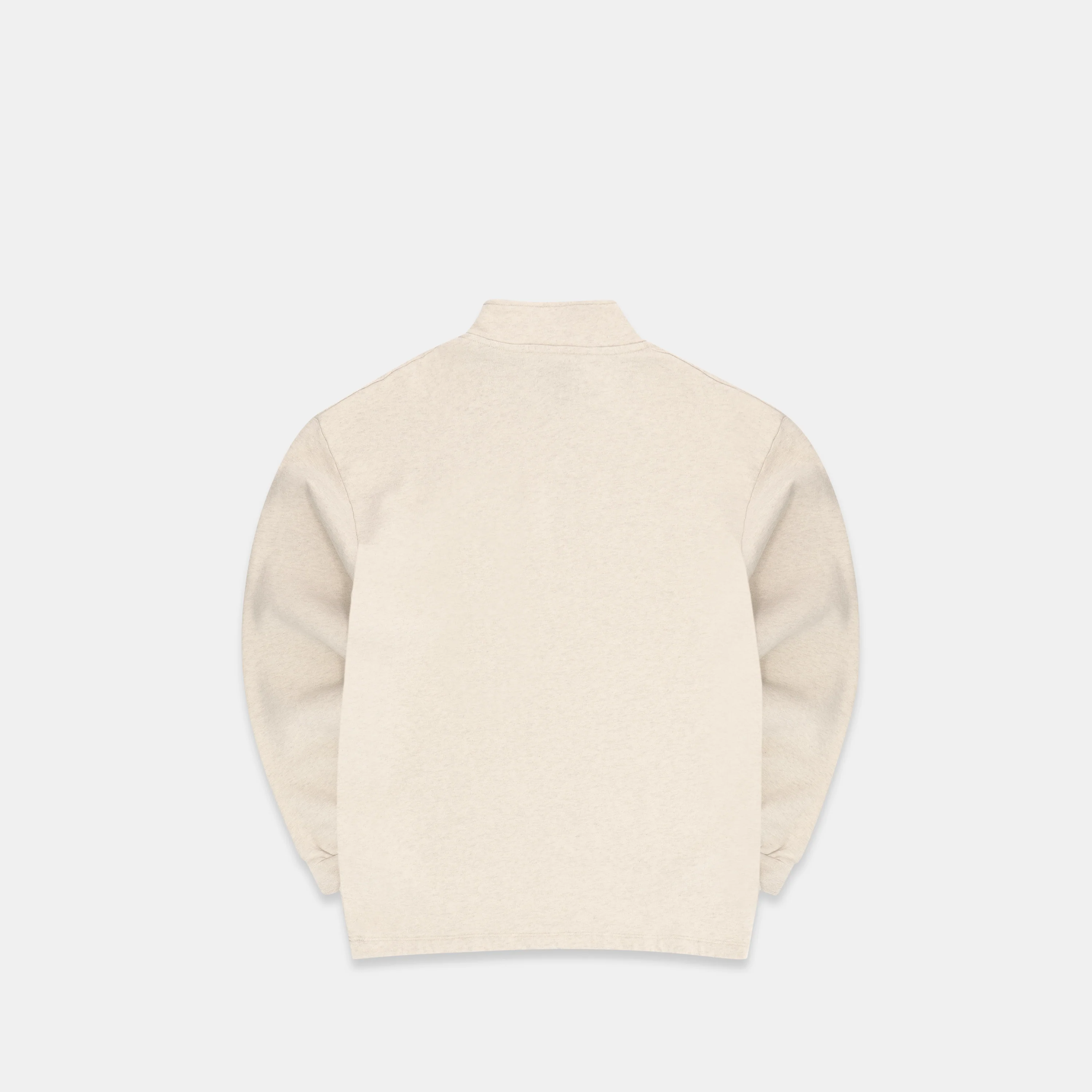 The Label Half-Zip Crewneck - Dune Heather - Image 3