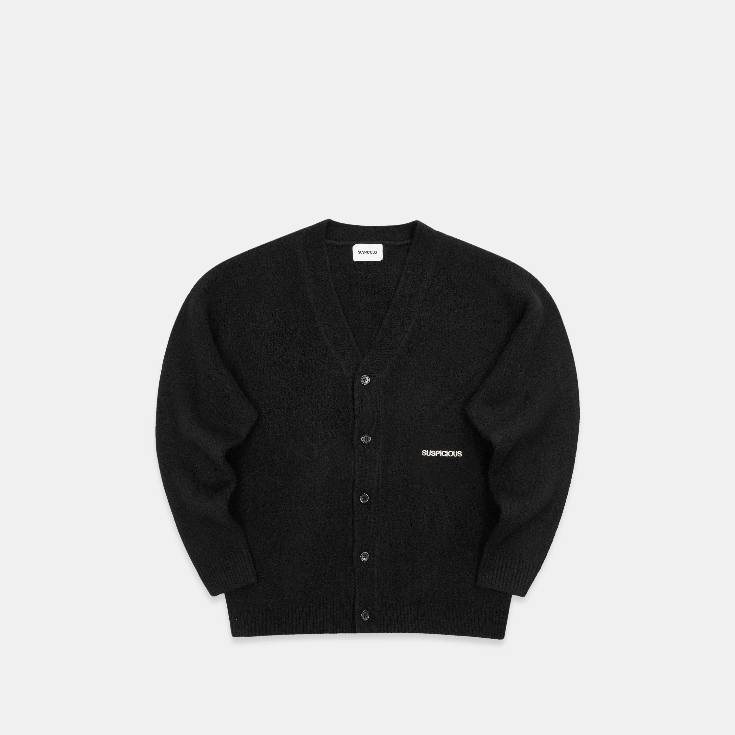 Winter 5 / Solid Knitted Cardigan - Black - Image 10