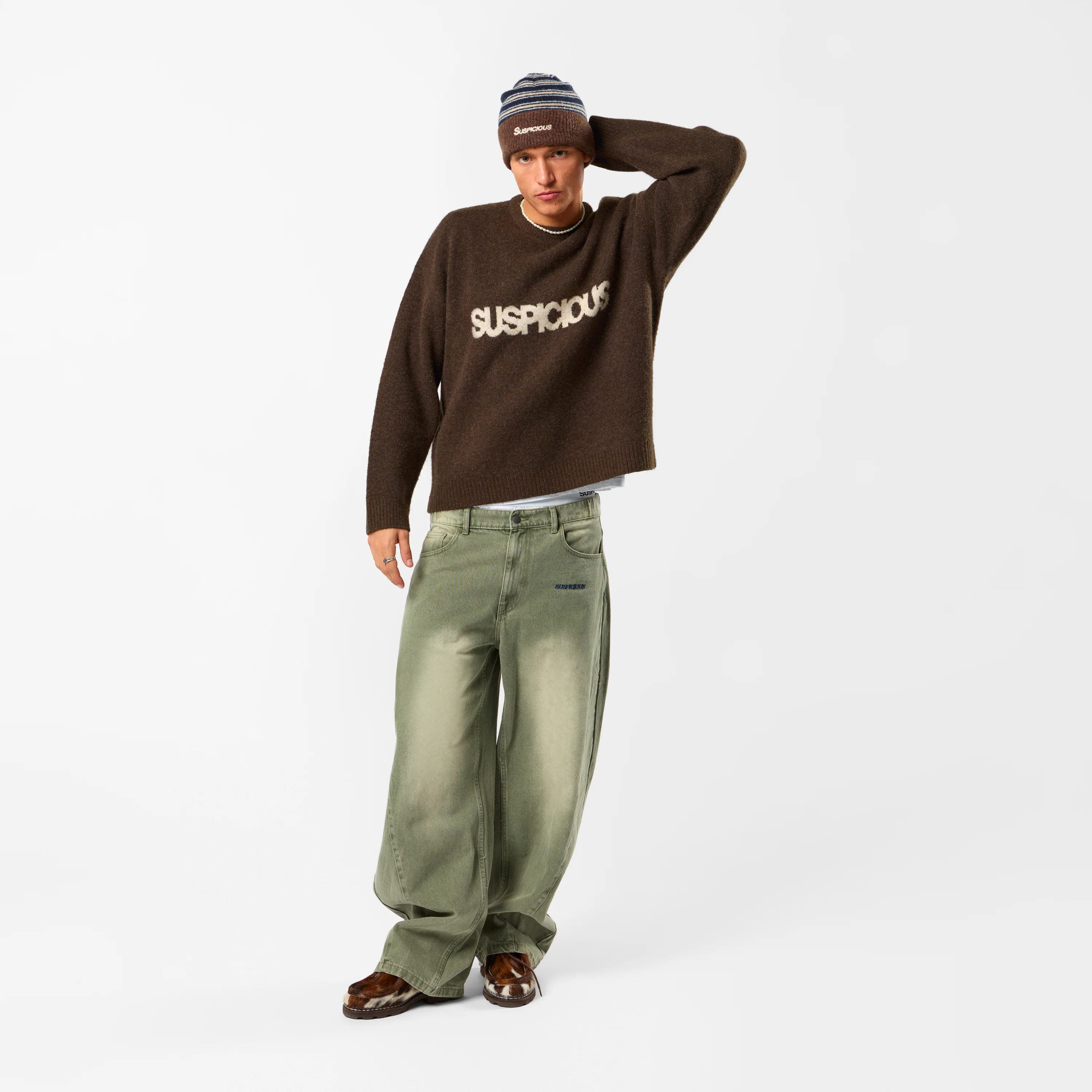 Winter 5 / Solid Knitted Sweat - Espresso - Image 9