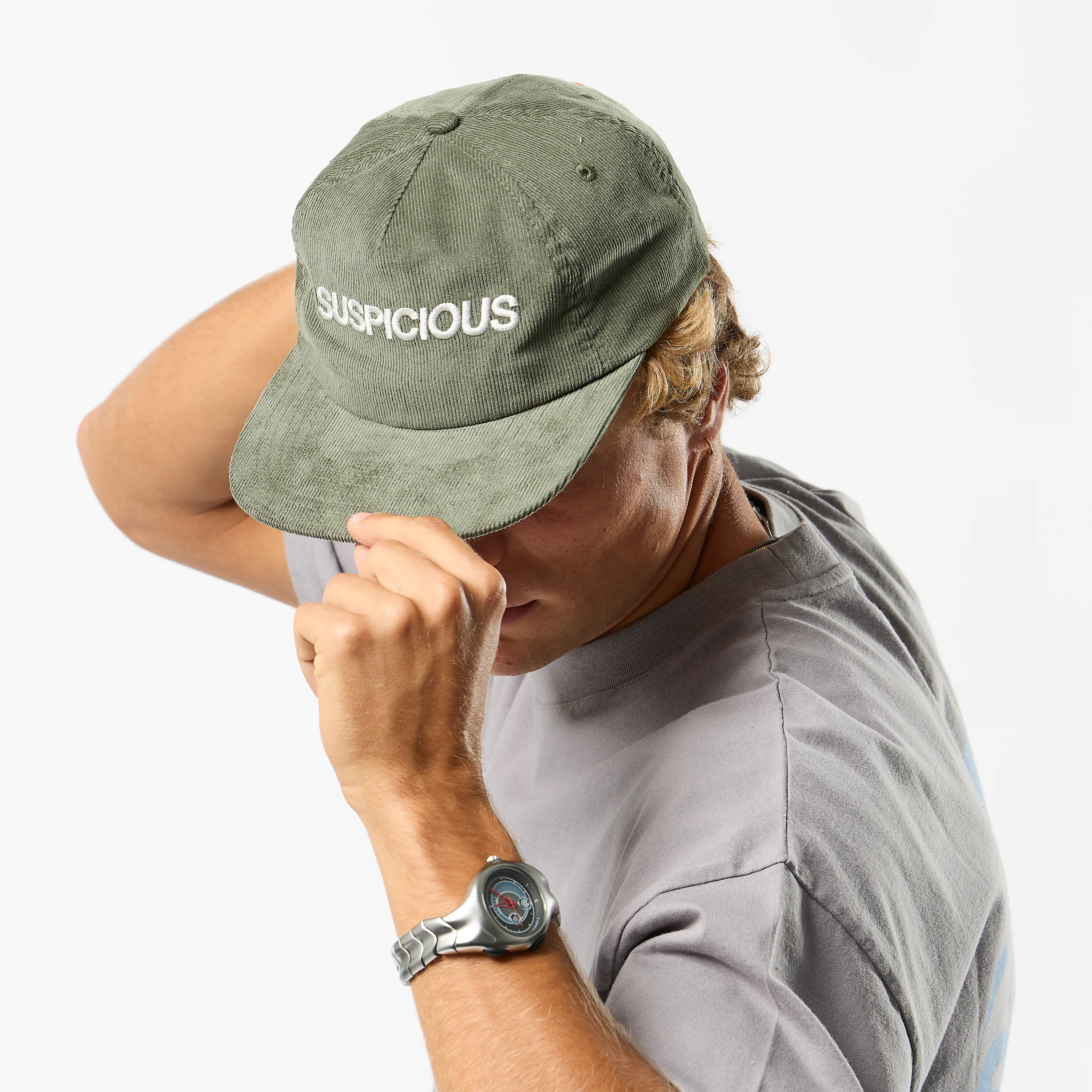 Winter1 / Corduroy Cap - Lichen Green - Image 3