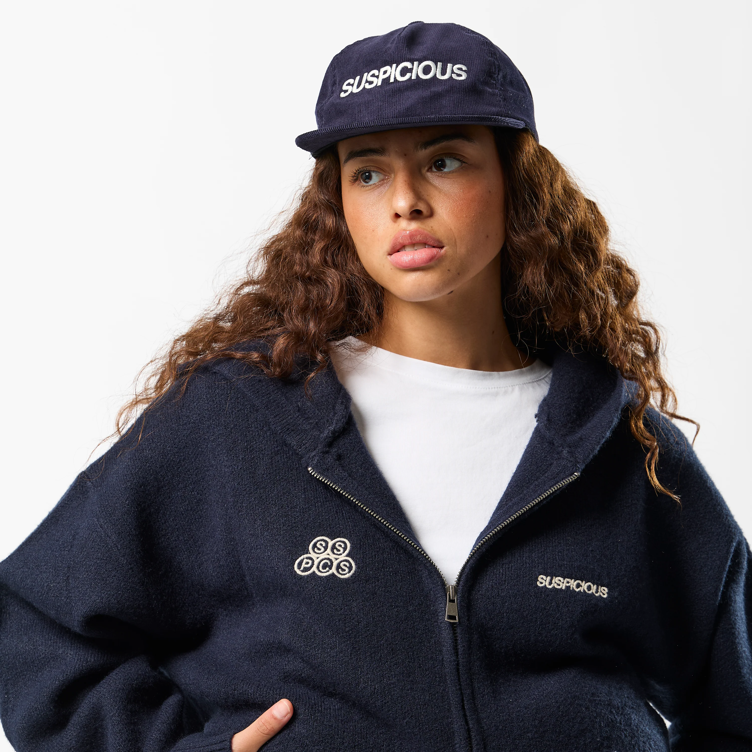 Winter1 / Corduroy Cap - Navy - Image 2