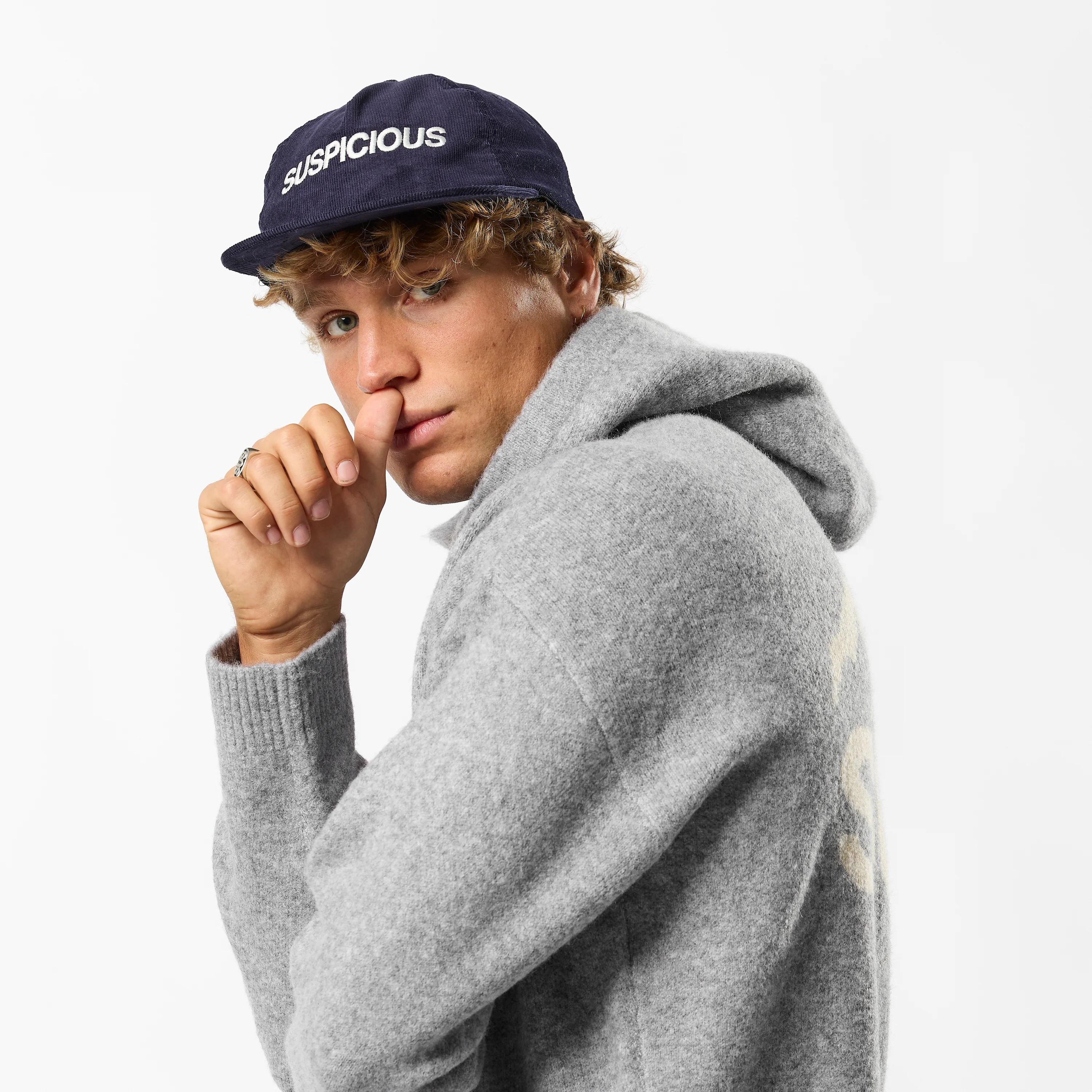 Winter1 / Corduroy Cap - Navy - Image 3
