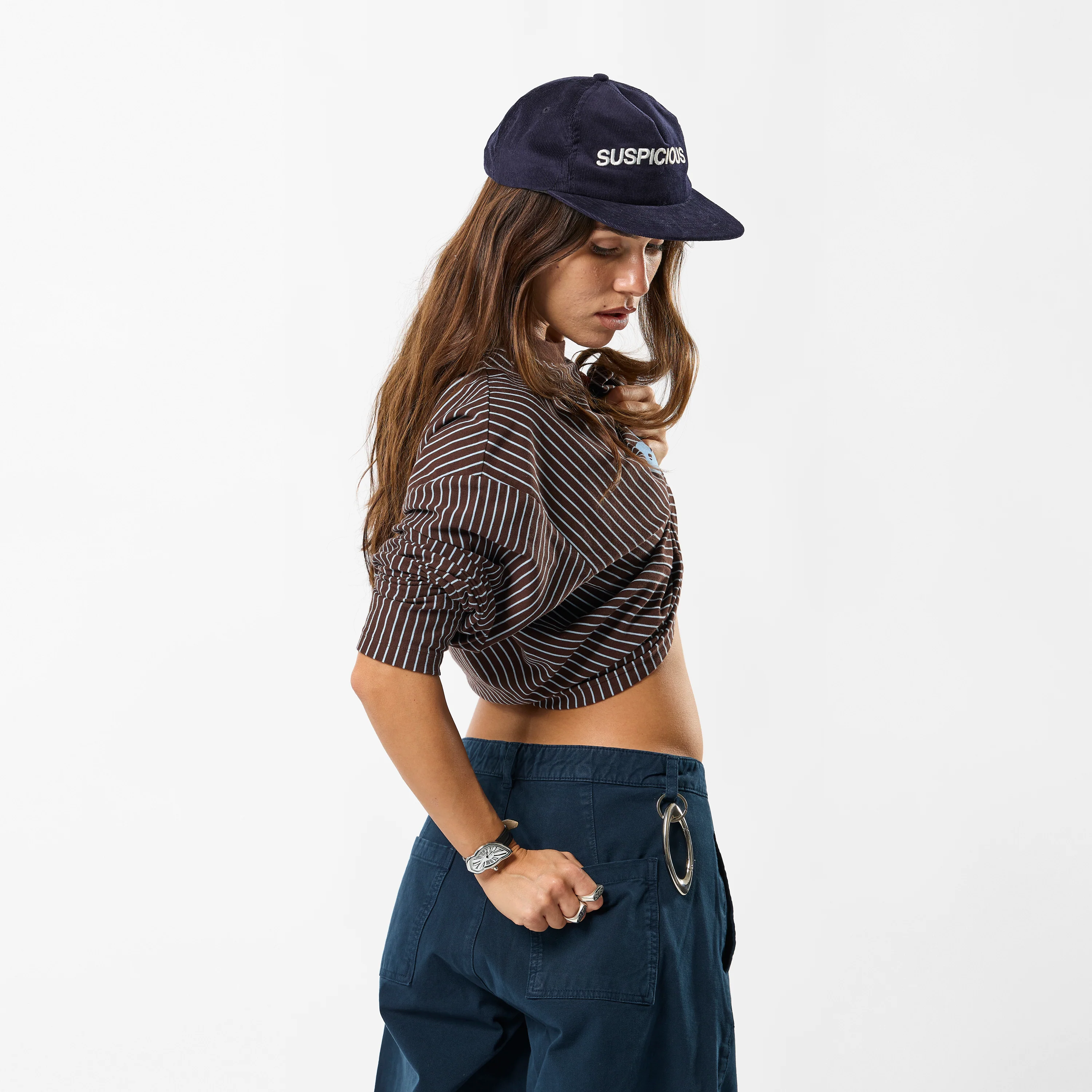 Winter1 / Corduroy Cap - Navy - Image 5