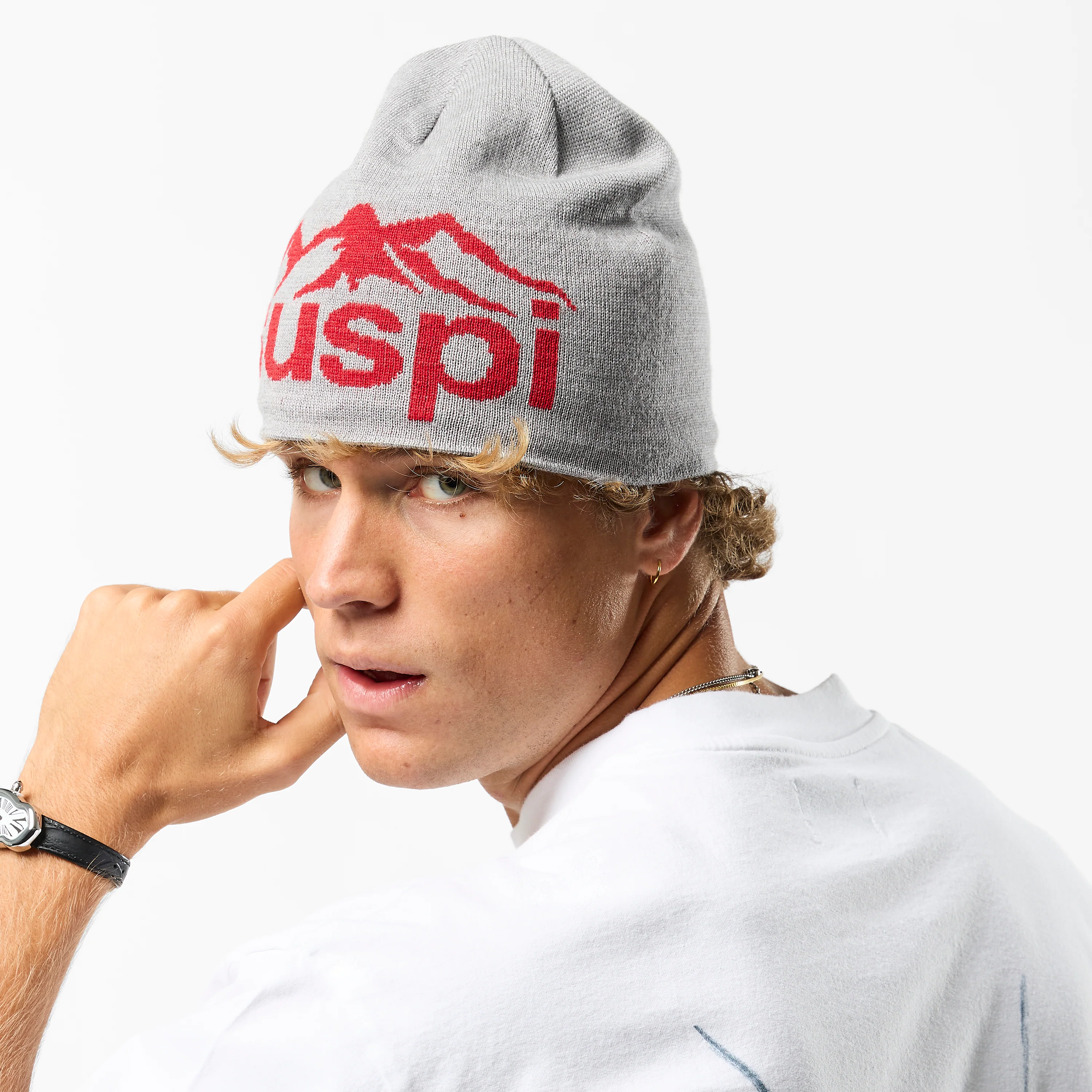 Winter1 / Landscape Beanie - Heather Grey - Image 8
