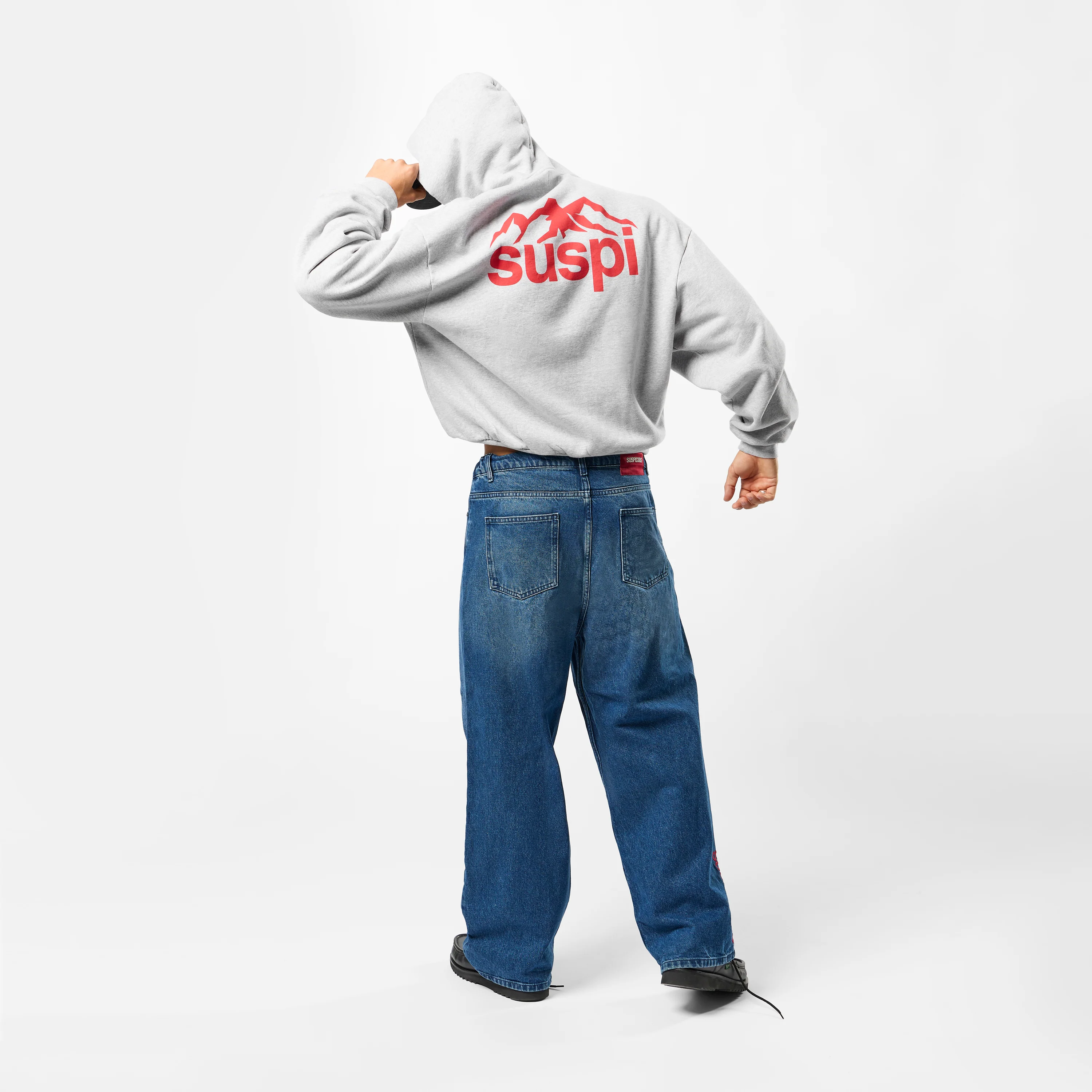 Winter1 / Landscape Hoodie - Heather Grey - Image 5