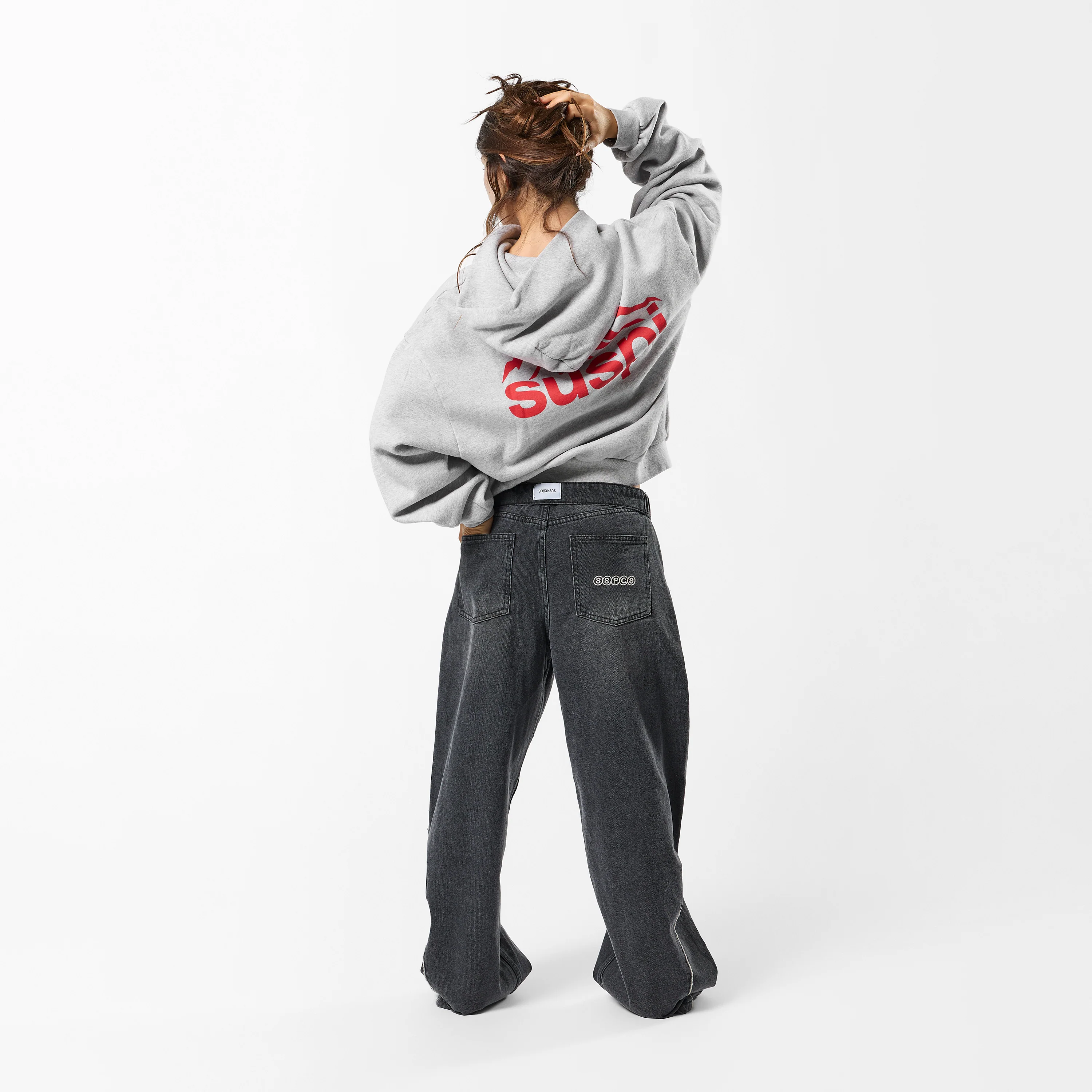 Winter1 / Landscape Hoodie - Heather Grey - Image 8