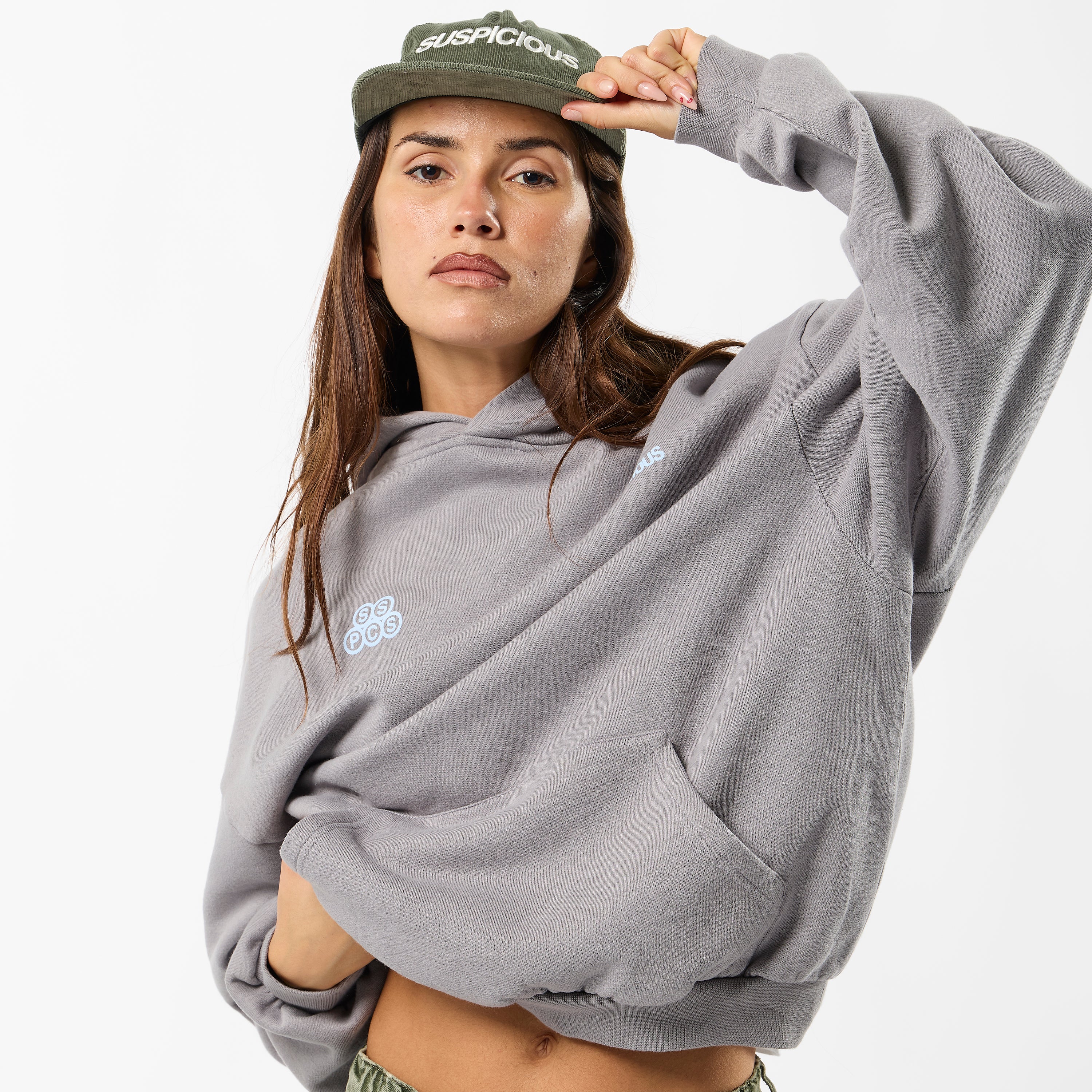 Winter1 / Landscape Hoodie - Slate - Image 8