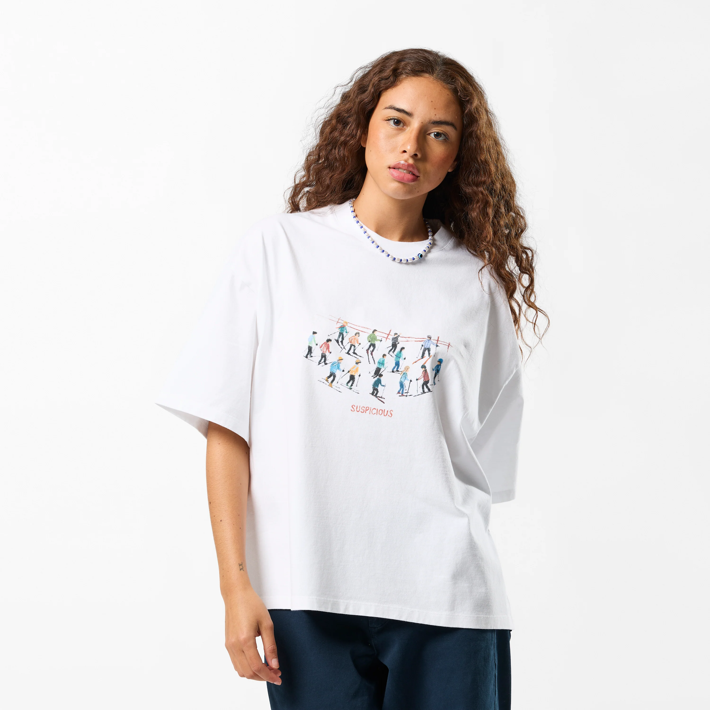 Winter1 / Ski Club Tee - White - Image 7