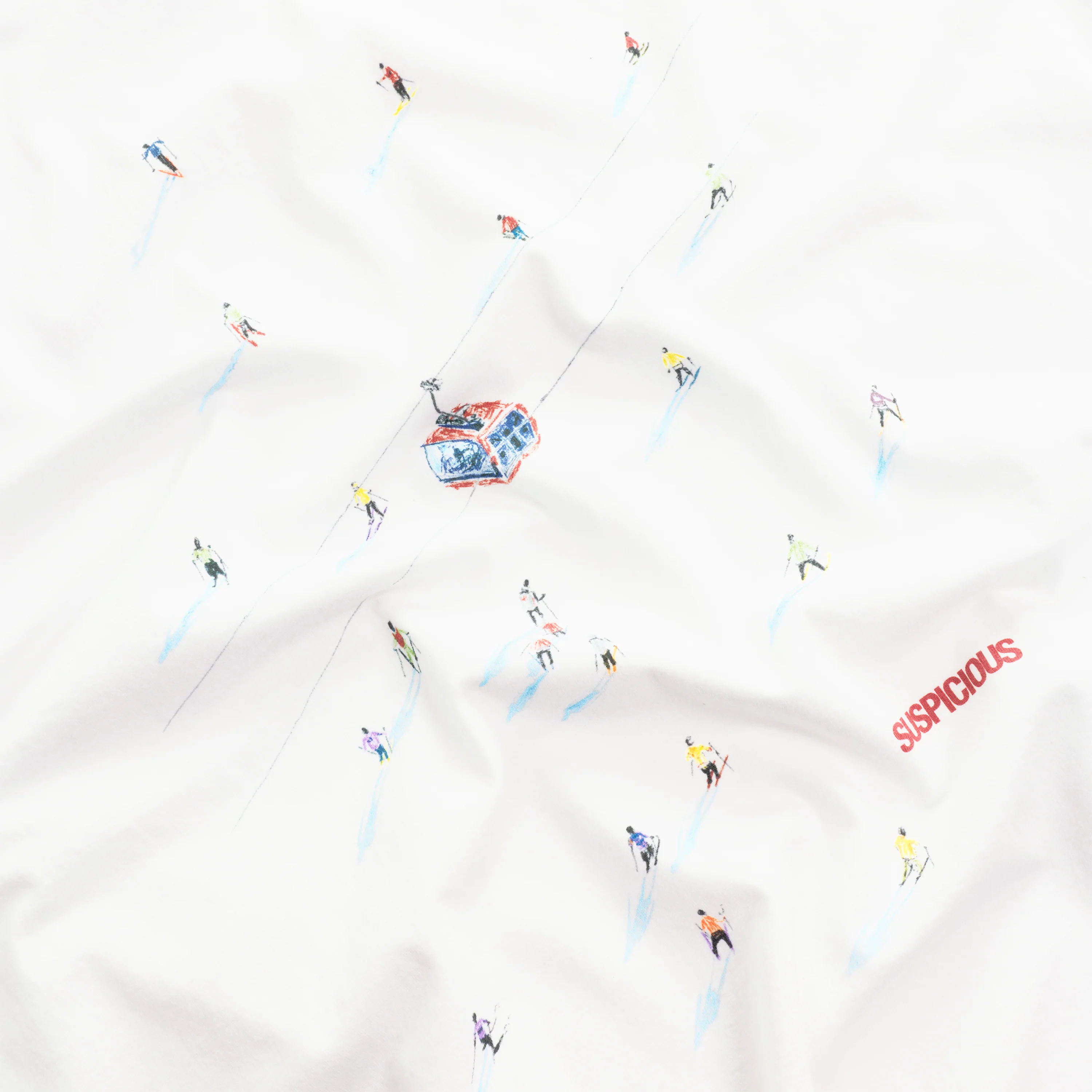 Winter1 / The Skier Tee - White - Image 4