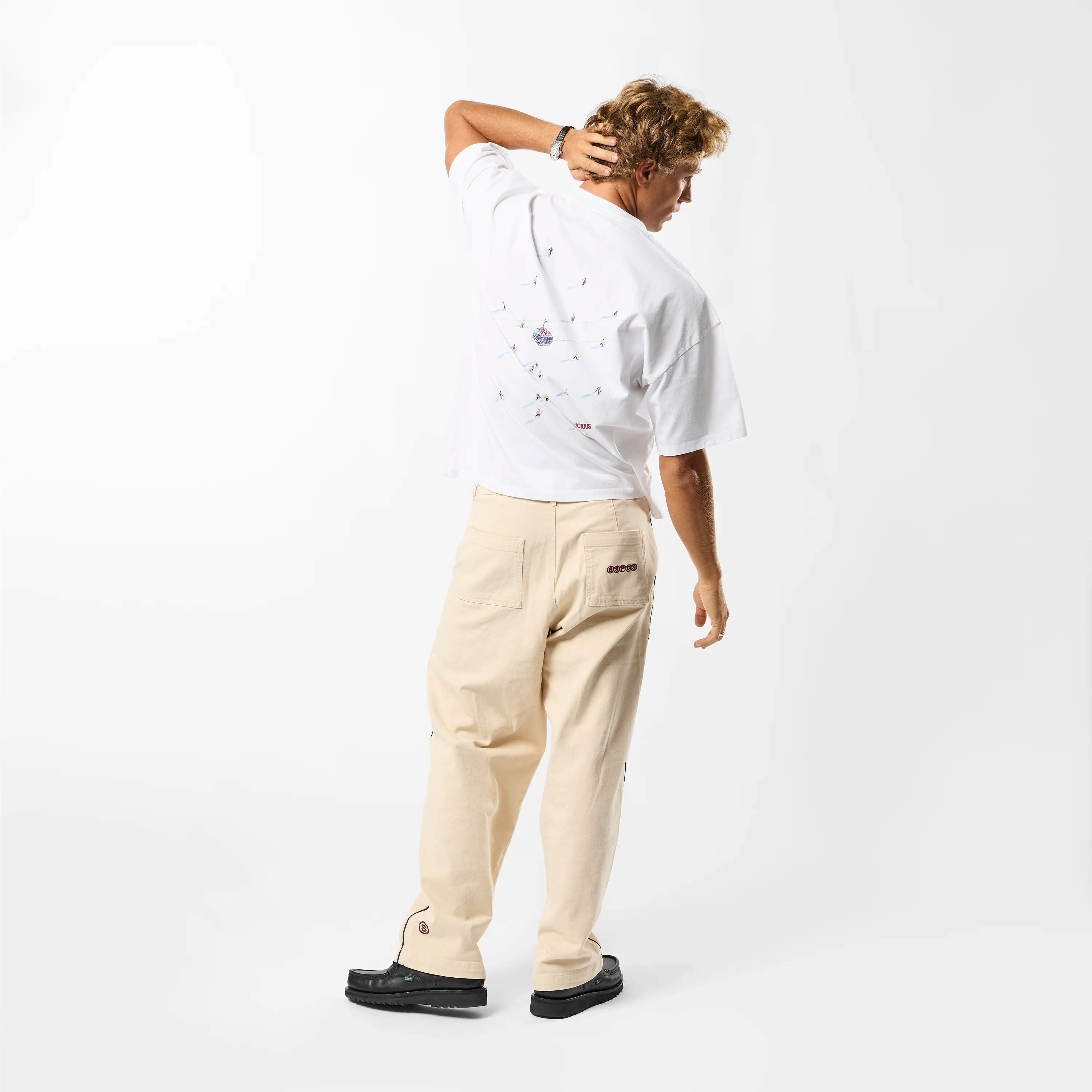 Winter1 / The Skier Tee - White - Image 5