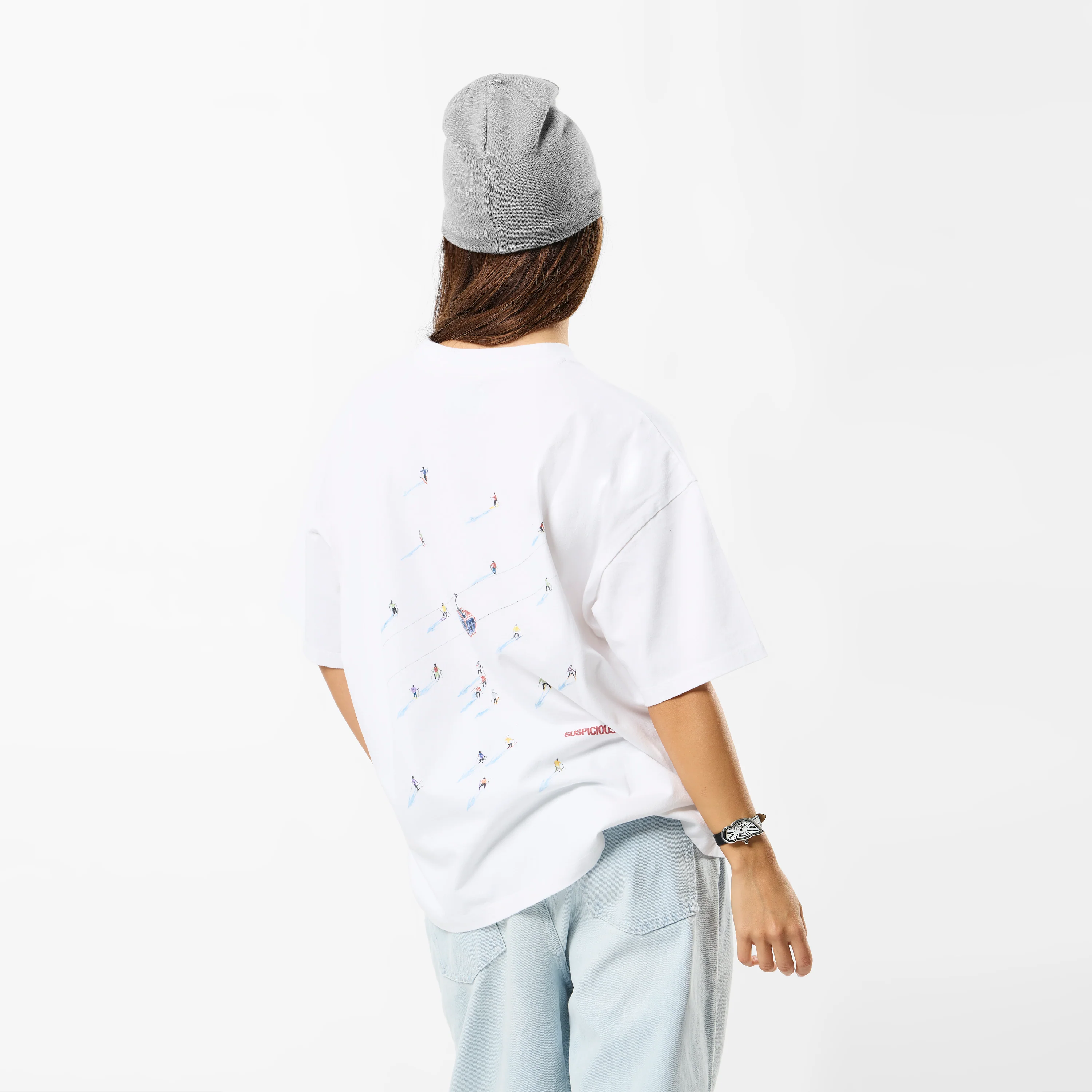 Winter1 / The Skier Tee - White - Image 6