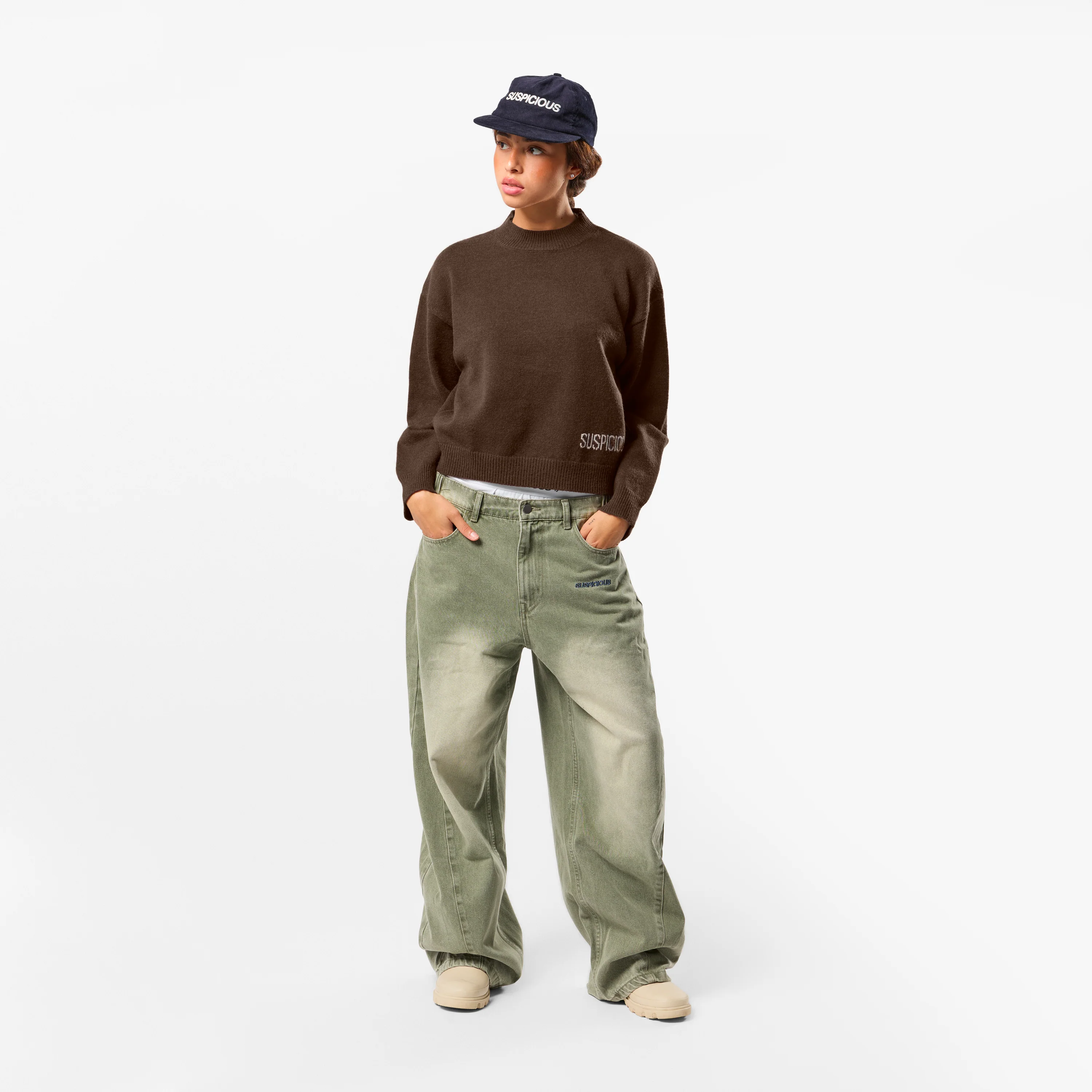 Winter2 / Core W High Neck Knit - Espresso - Image 7
