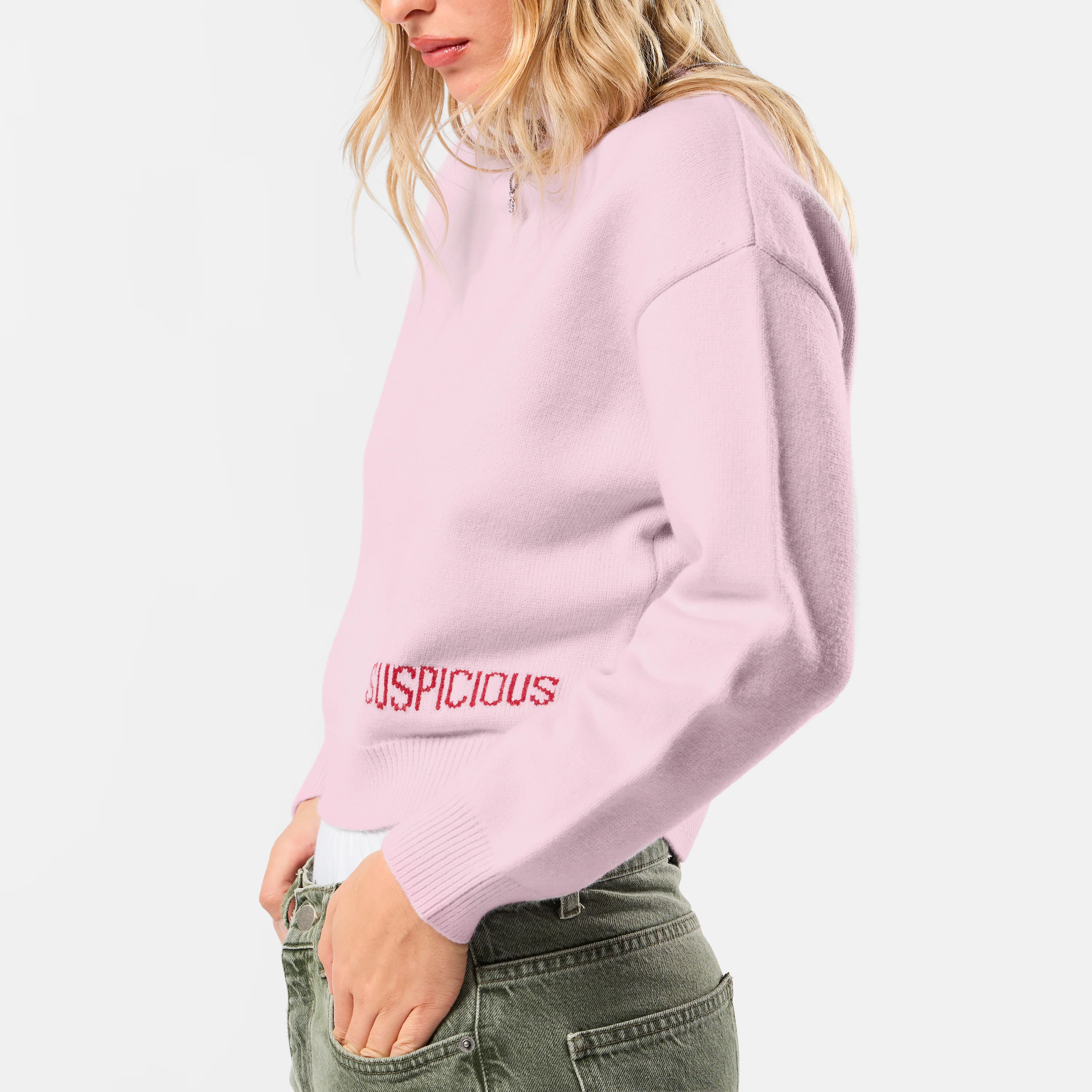 Winter2 / Core W High Neck Knit - Icy Orchid - Image 9