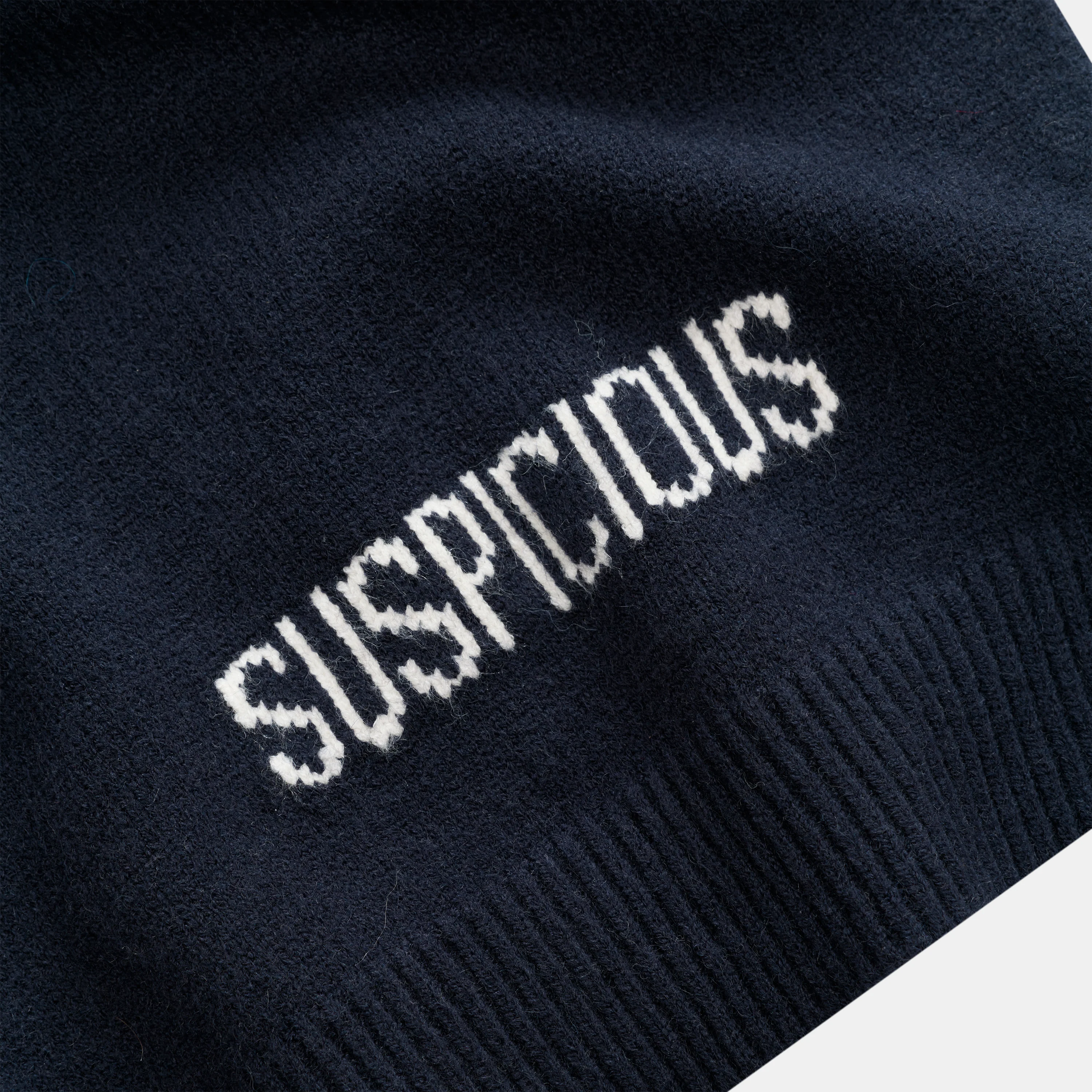Winter2 / Core W High Neck Knit - Navy - Image 3