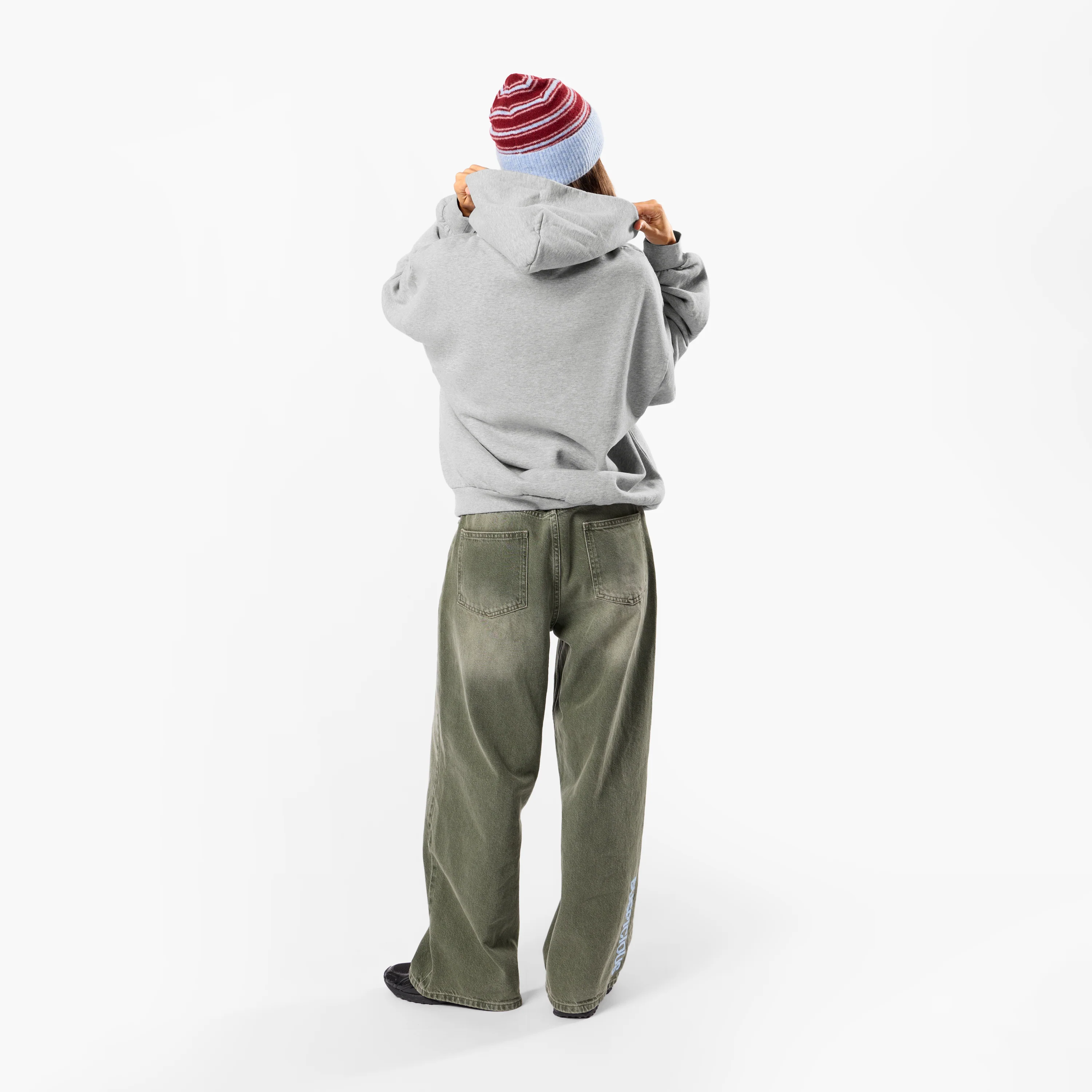 Winter3 / Badge Hoodie - Neutral Heather - Image 6