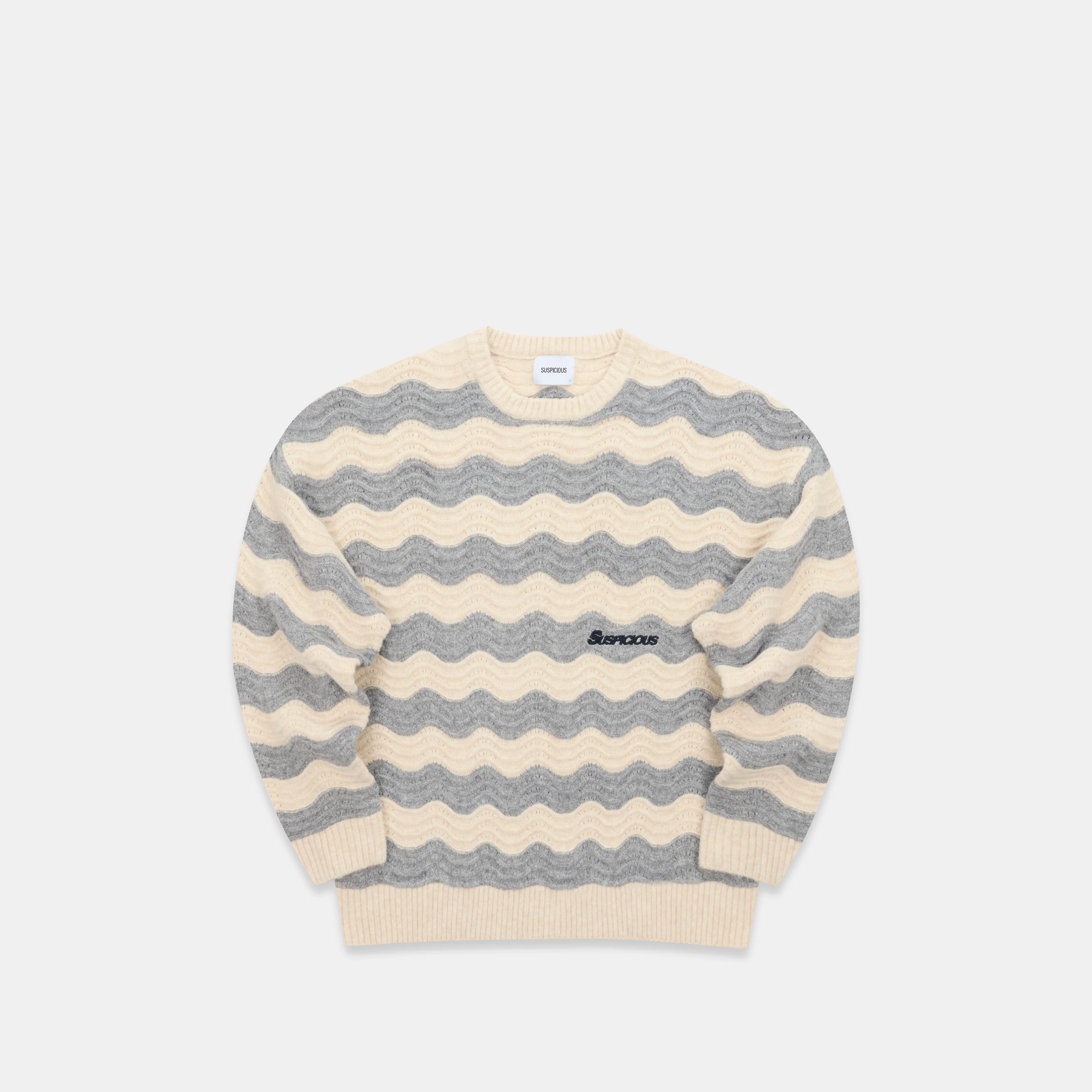Winter3 / Essentials Knitted Wavy Sweat - Dune