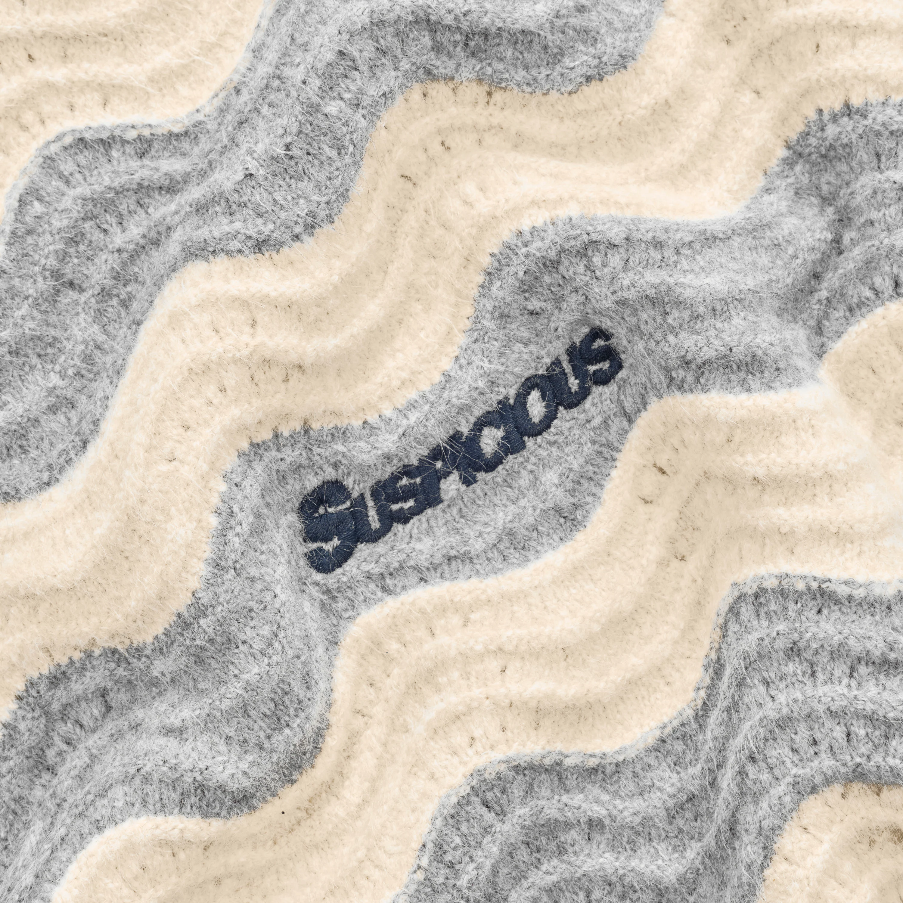 Winter3 / Essentials Knitted Wavy Sweat - Dune - Image 5