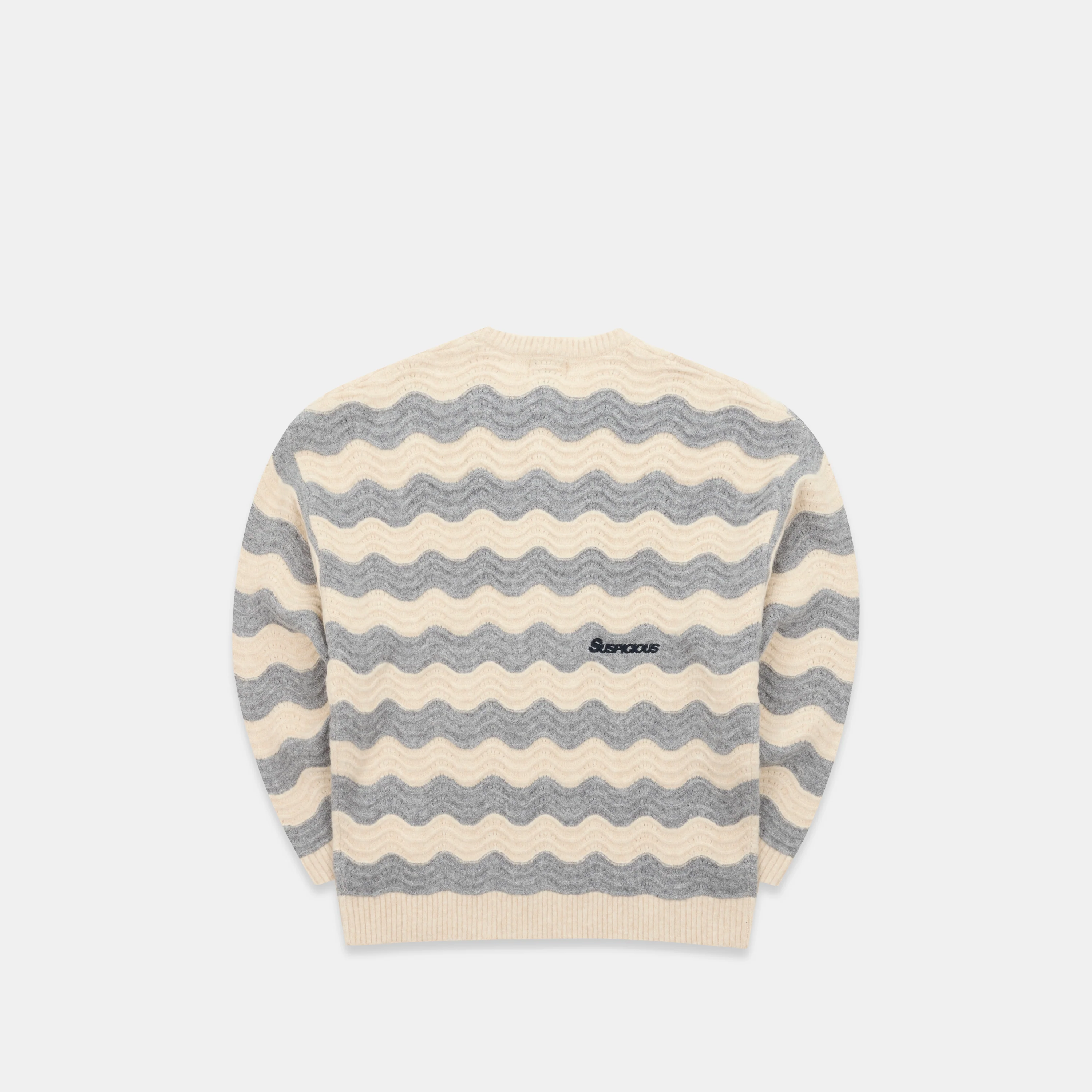 Winter3 / Essentials Knitted Wavy Sweat - Dune - Image 9