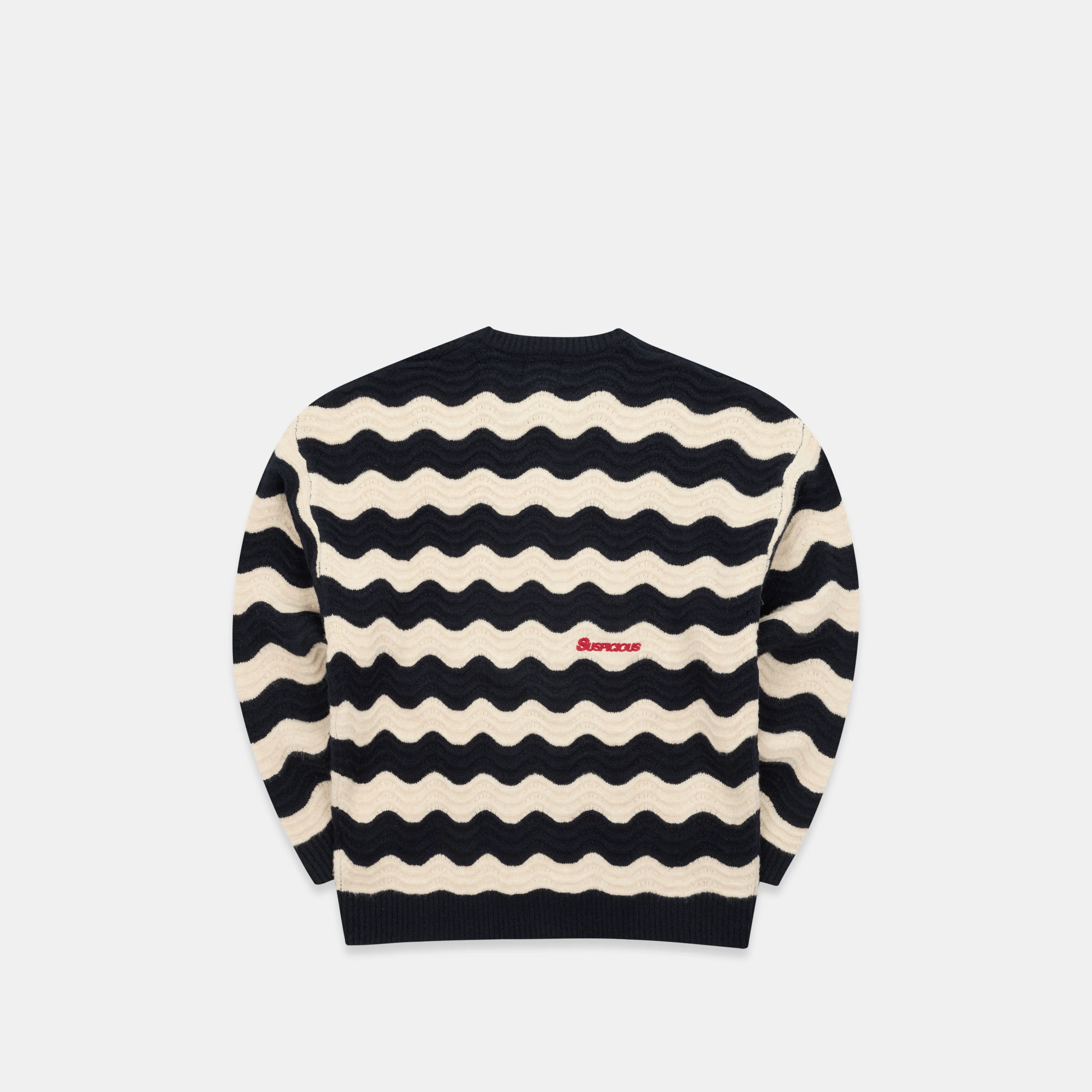 Winter3 / Essentials Knitted Wavy Sweat - Nightfall - Image 9
