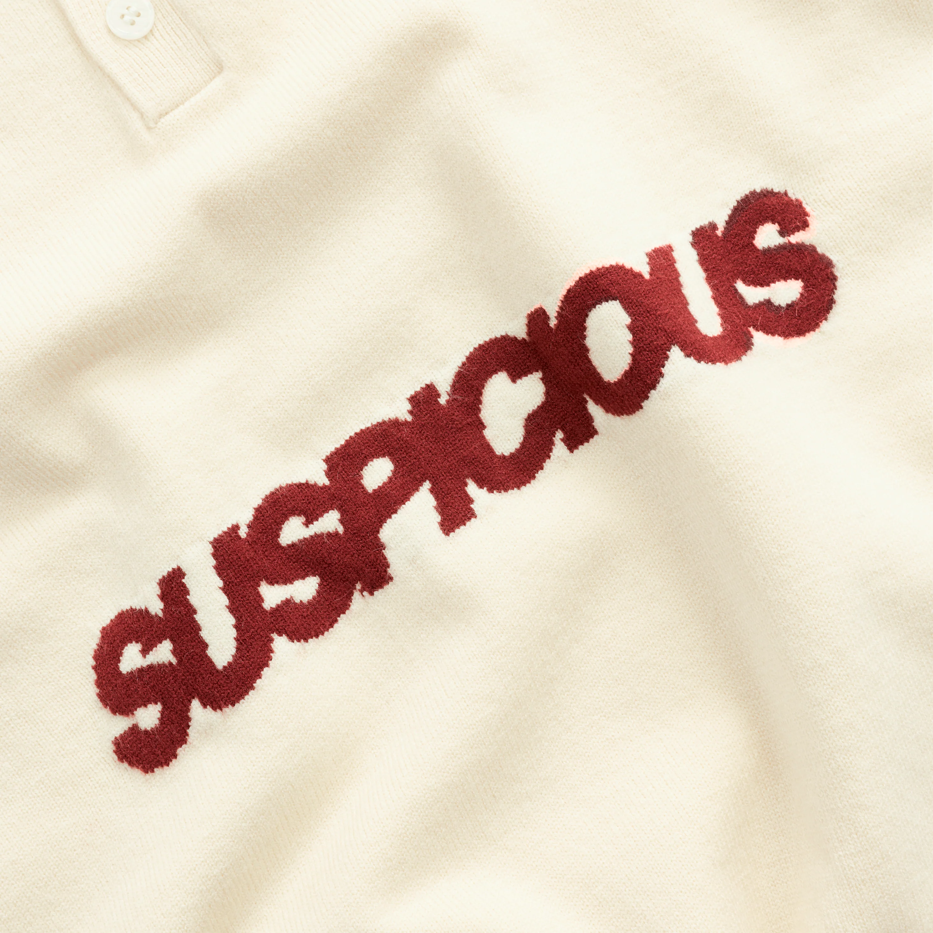 Winter3 / Icon Knitted Longsleeve Polo - Natural - Image 5