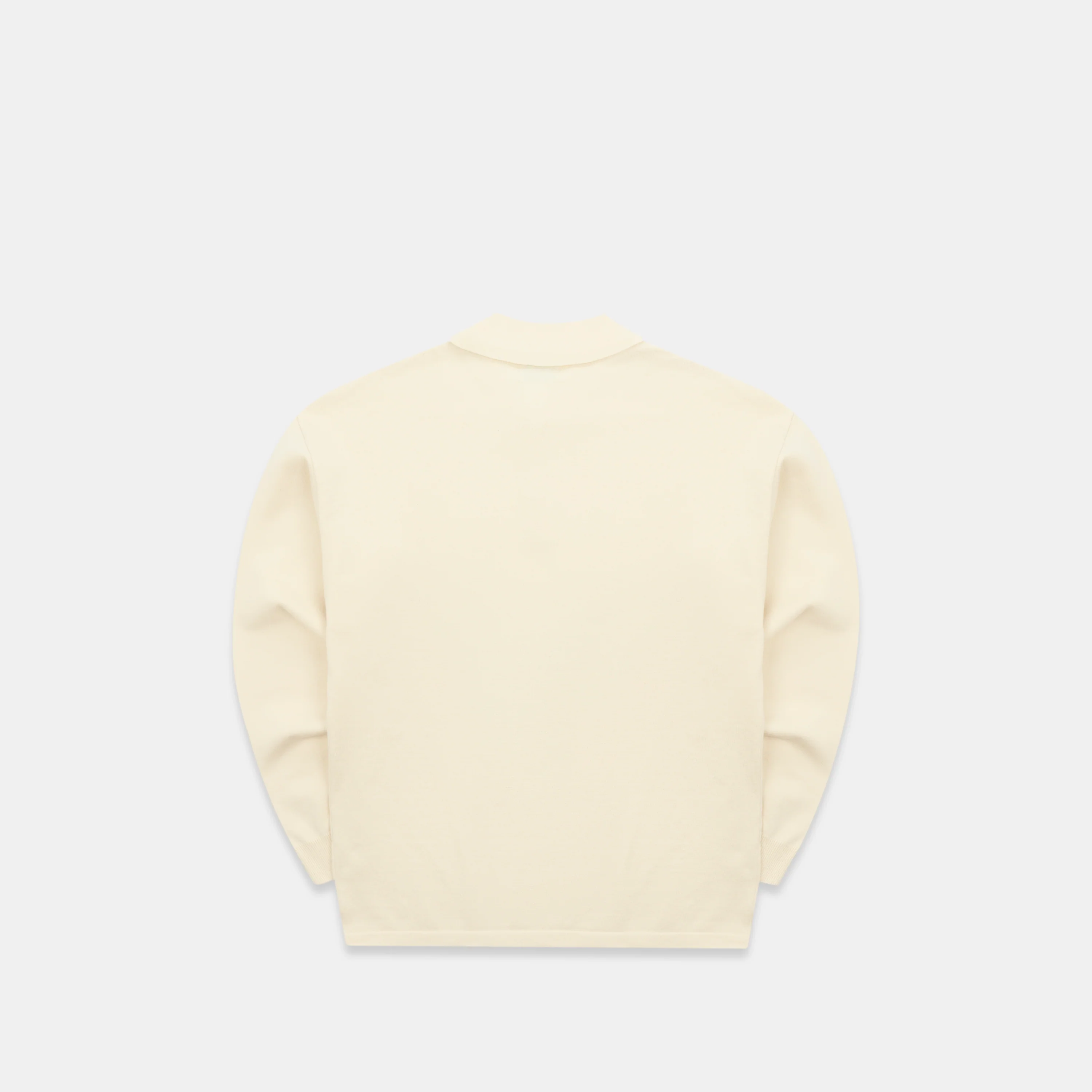 Winter3 / Icon Knitted Longsleeve Polo - Natural - Image 9