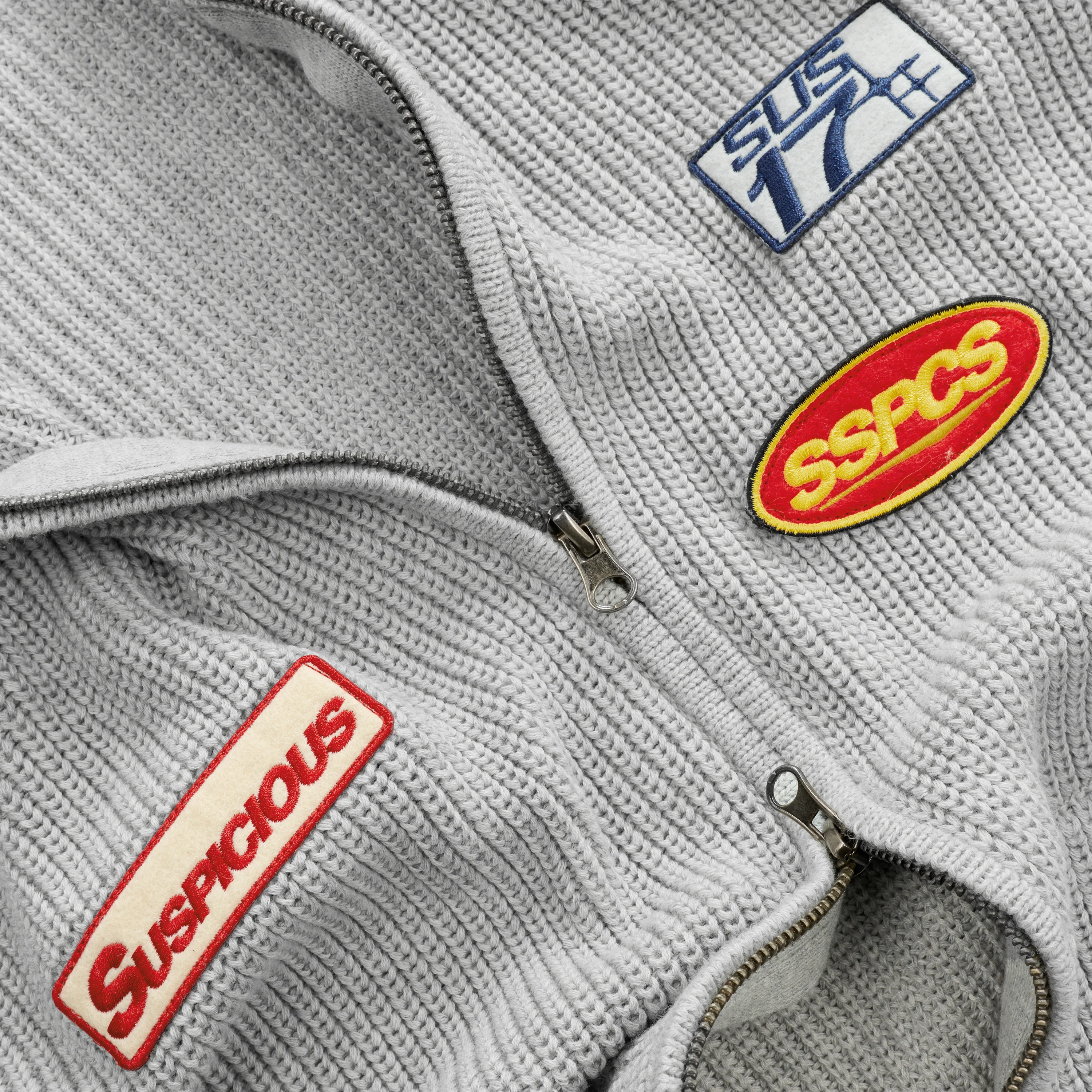 Winter3 / Patch Patrol Vintage Zip-Up - Neutral Heather - Image 5