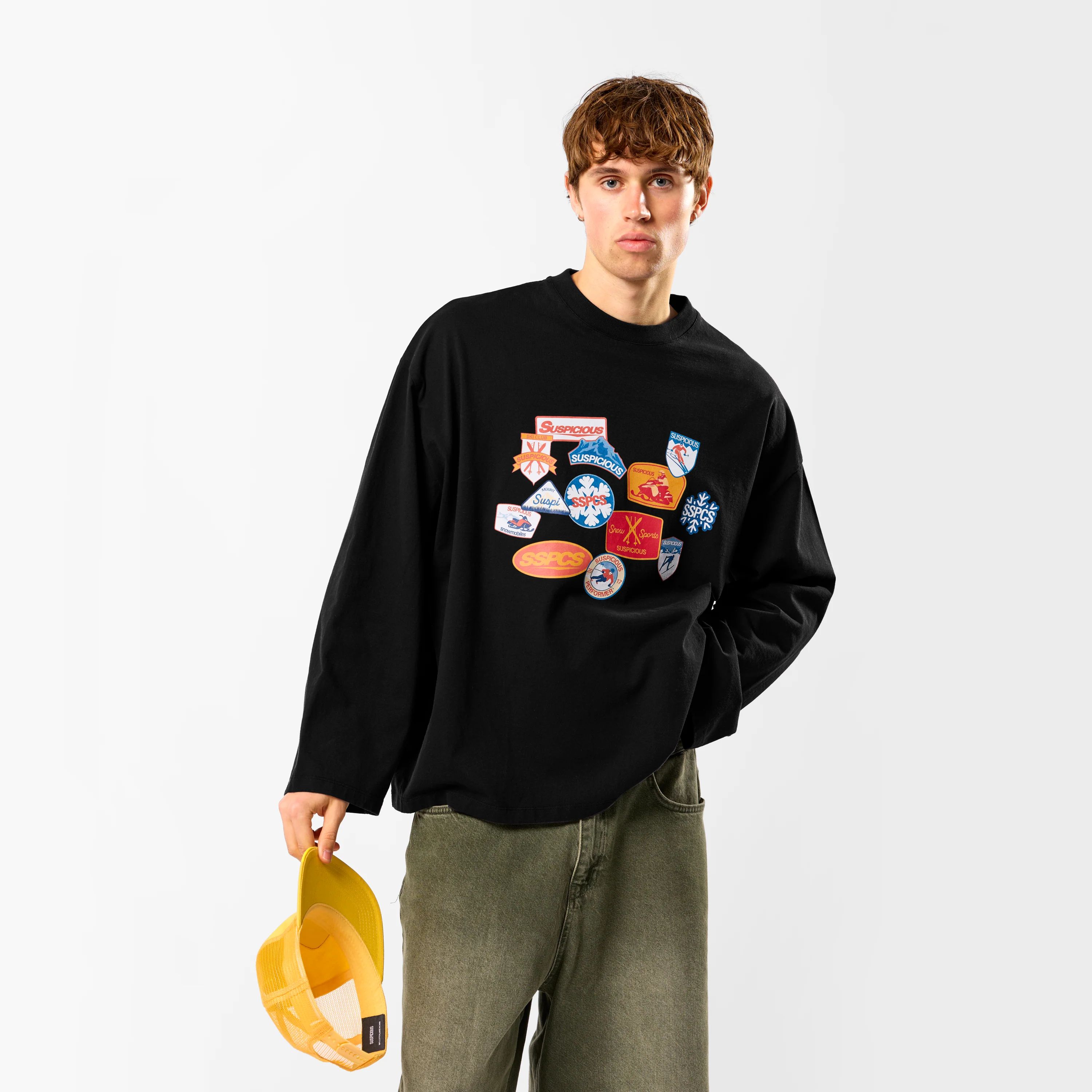 Winter3 / Patchwork Longsleeve - Black - Image 8