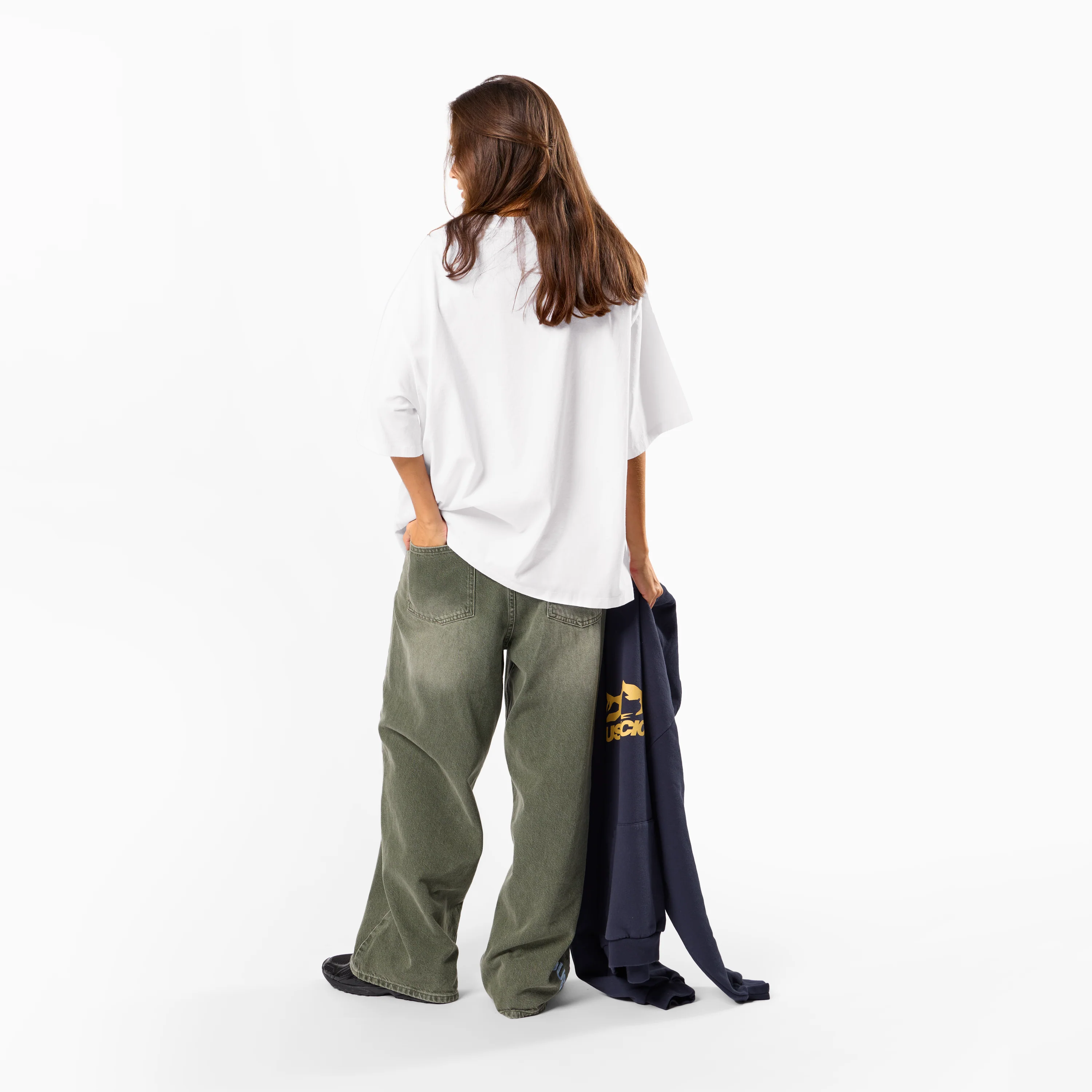 Winter3 / Patchwork Tee - White - Image 4