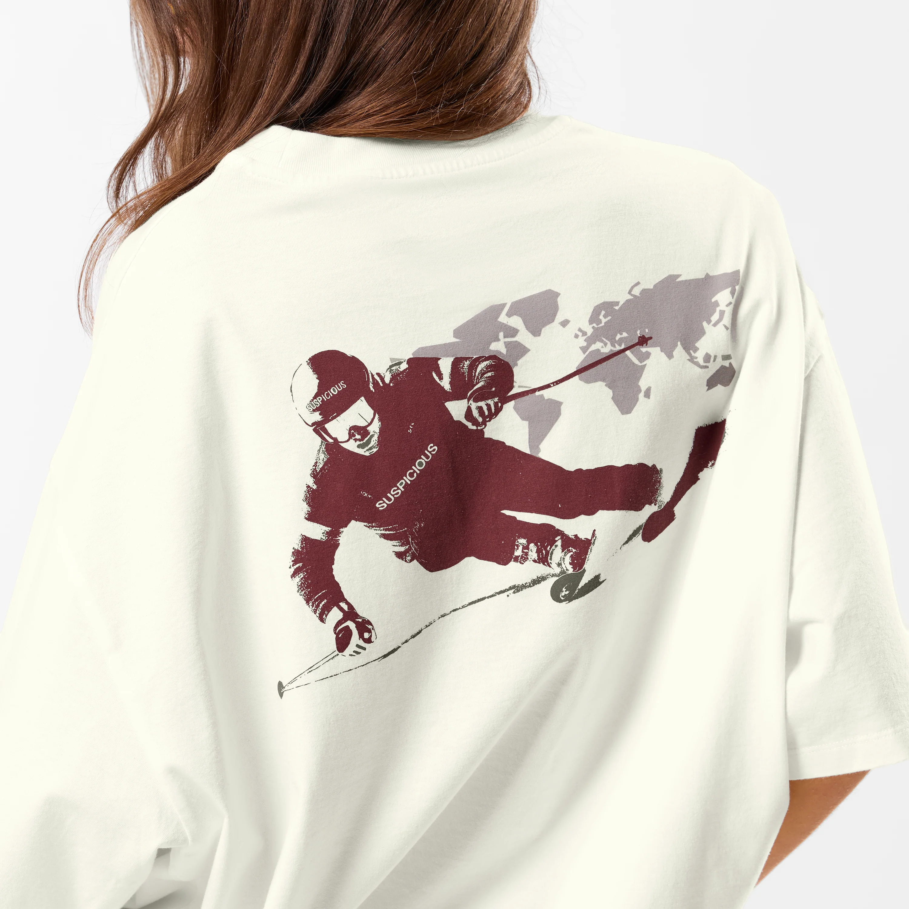 Winter3 / Race the map Tee - Natural - Image 6