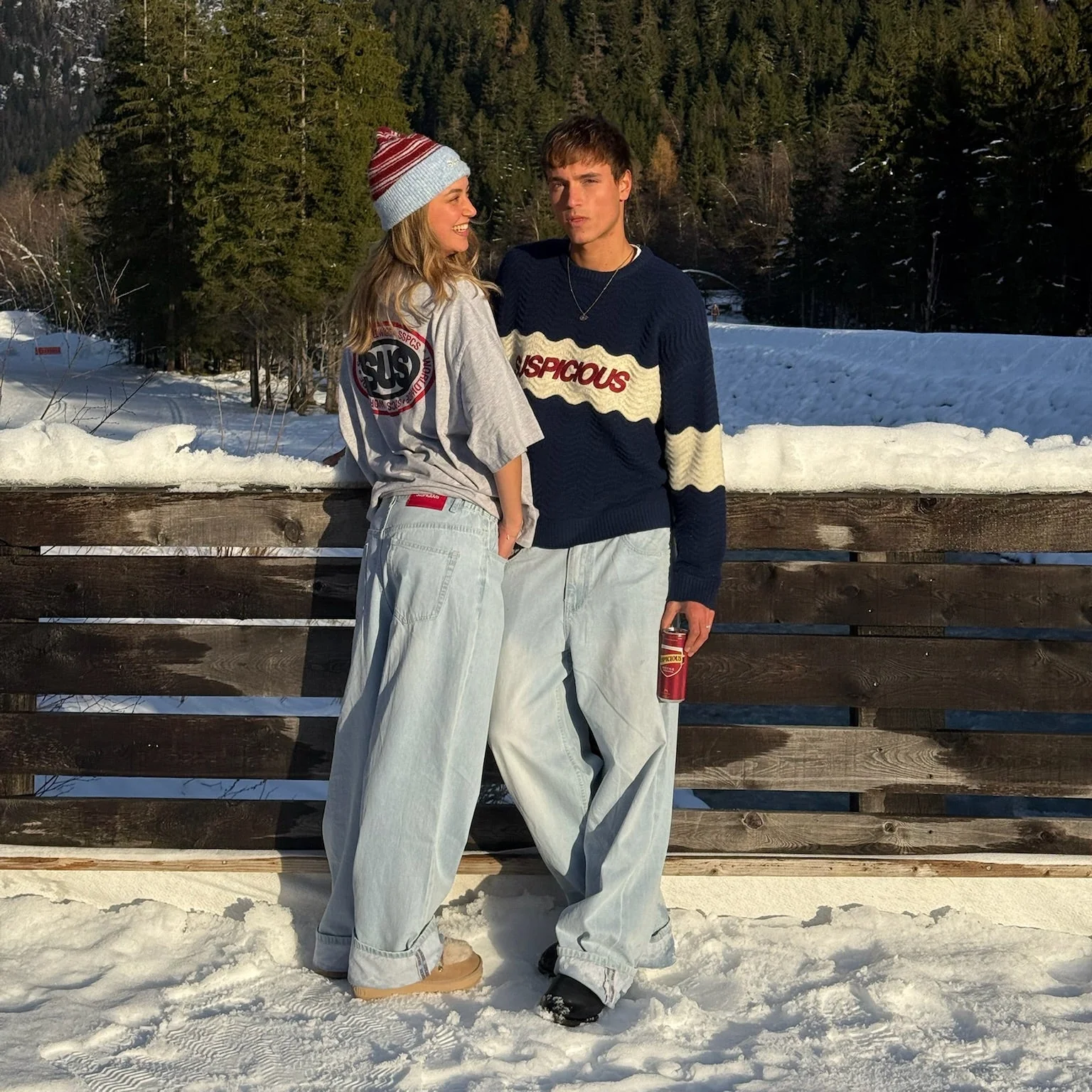 Winter4 / Break Knitted Wavy Sweat - Nightfall - Image 12