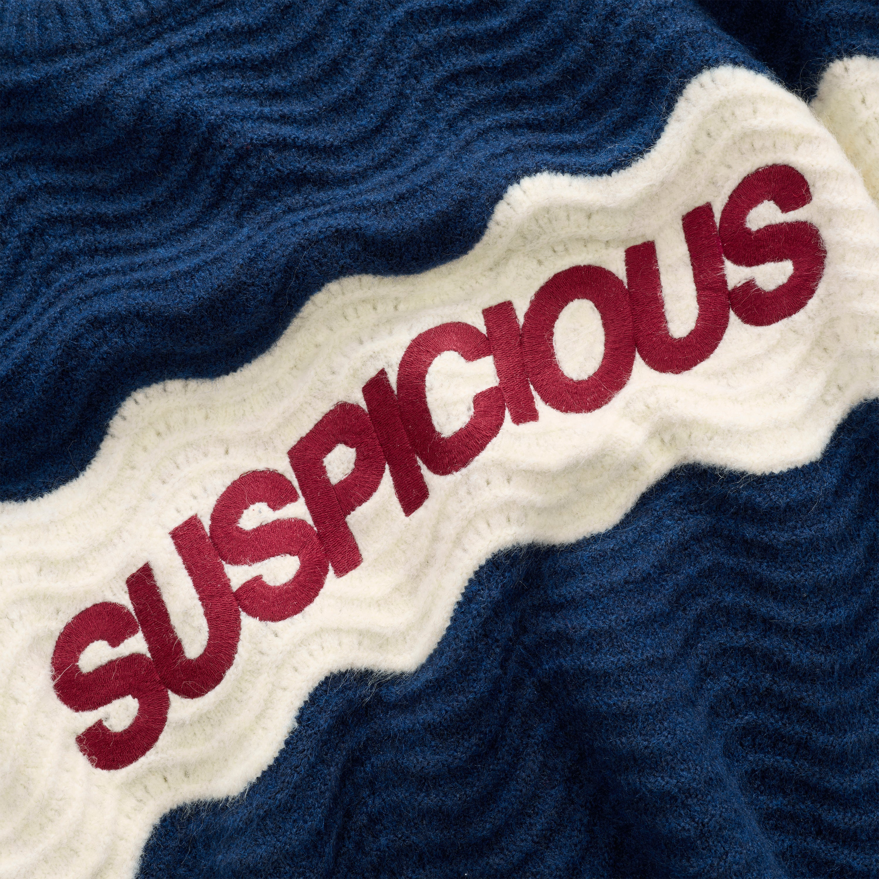 Winter4 / Break Knitted Wavy Sweat - Nightfall - Image 5