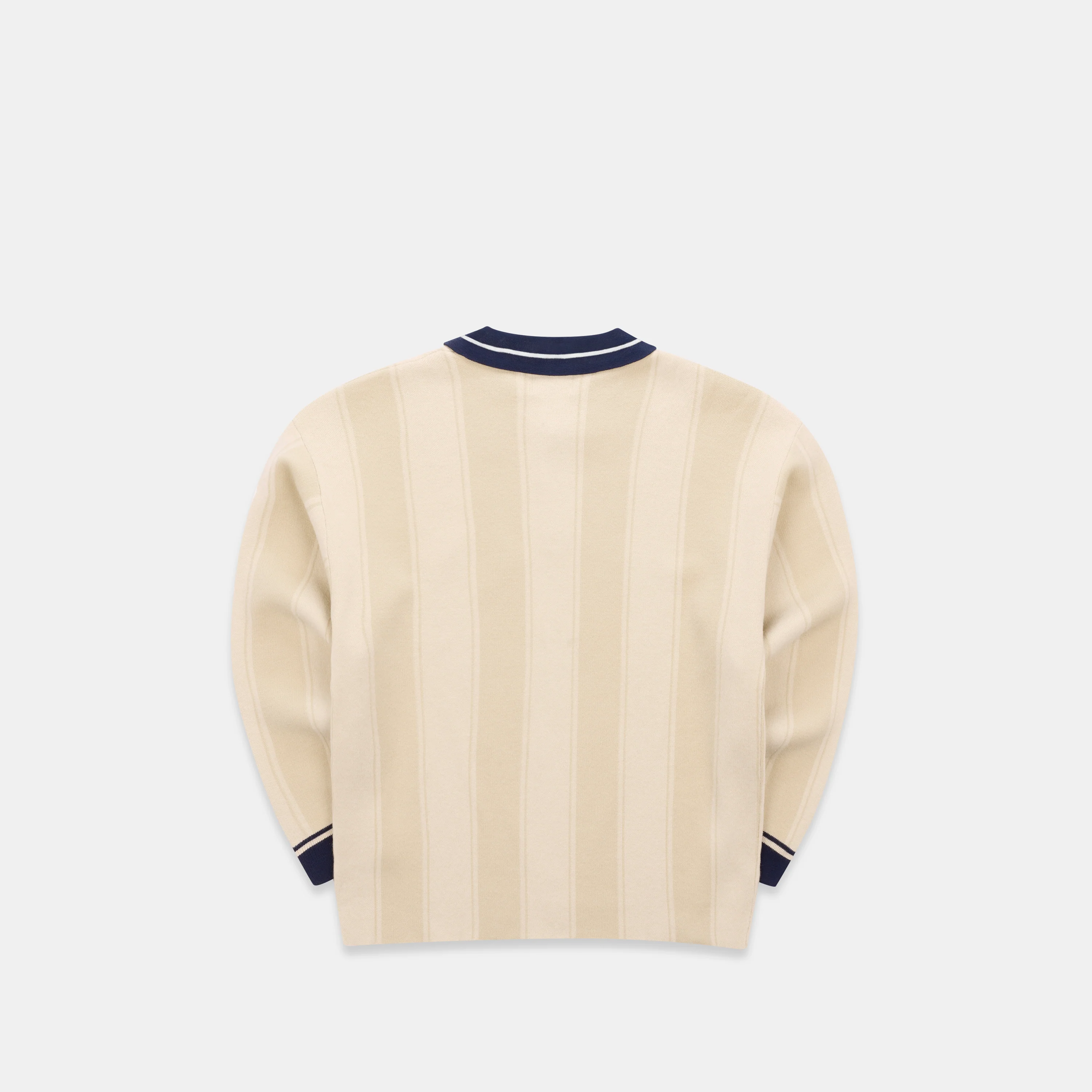 Winter4 / Kasteel Longsleeve Knitted Polo - Washed Clay - Image 10