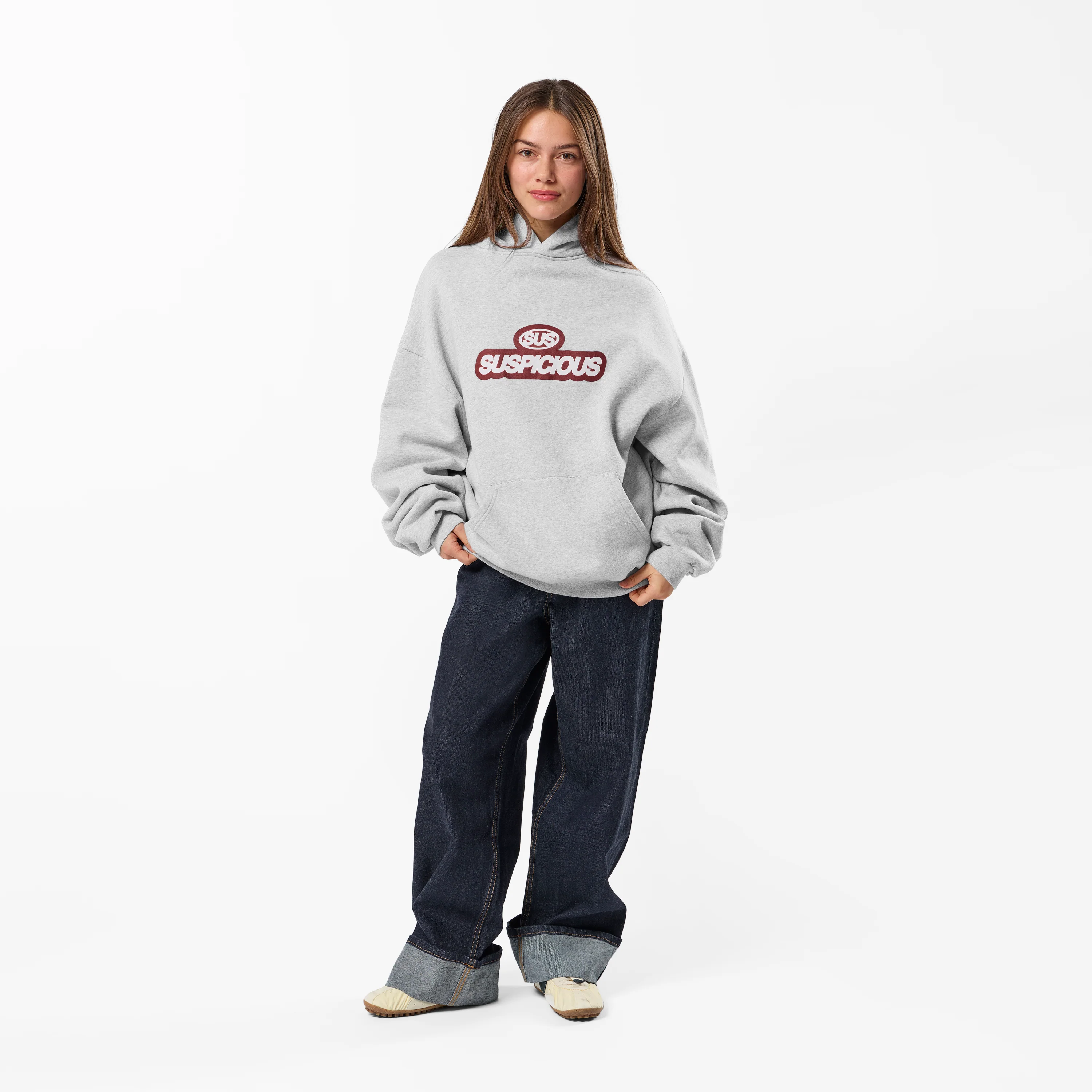 Winter4 / Signature Stamp Hoodie - Neutral Heather - Image 3