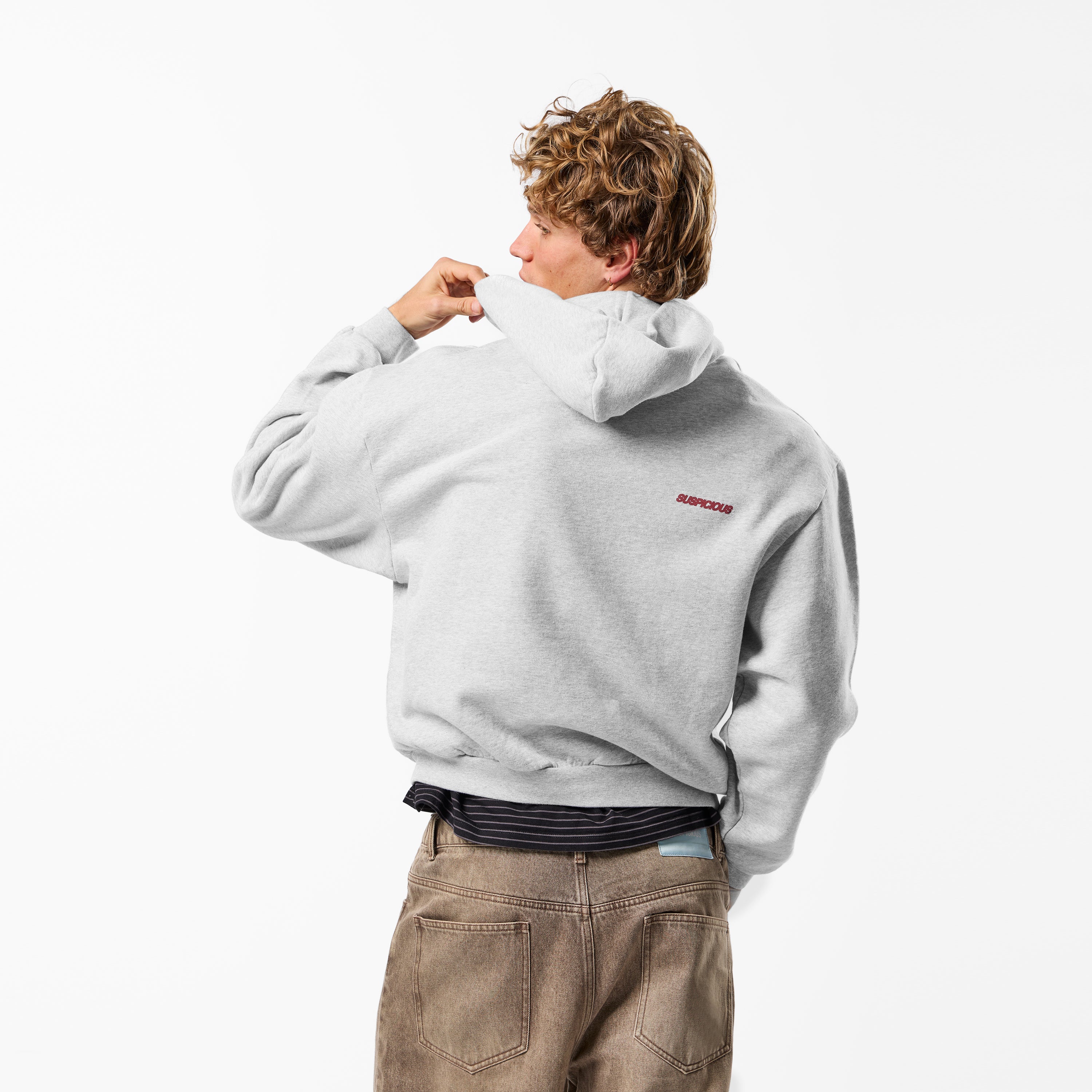 Winter4 / Signature Stamp Hoodie - Neutral Heather - Image 4