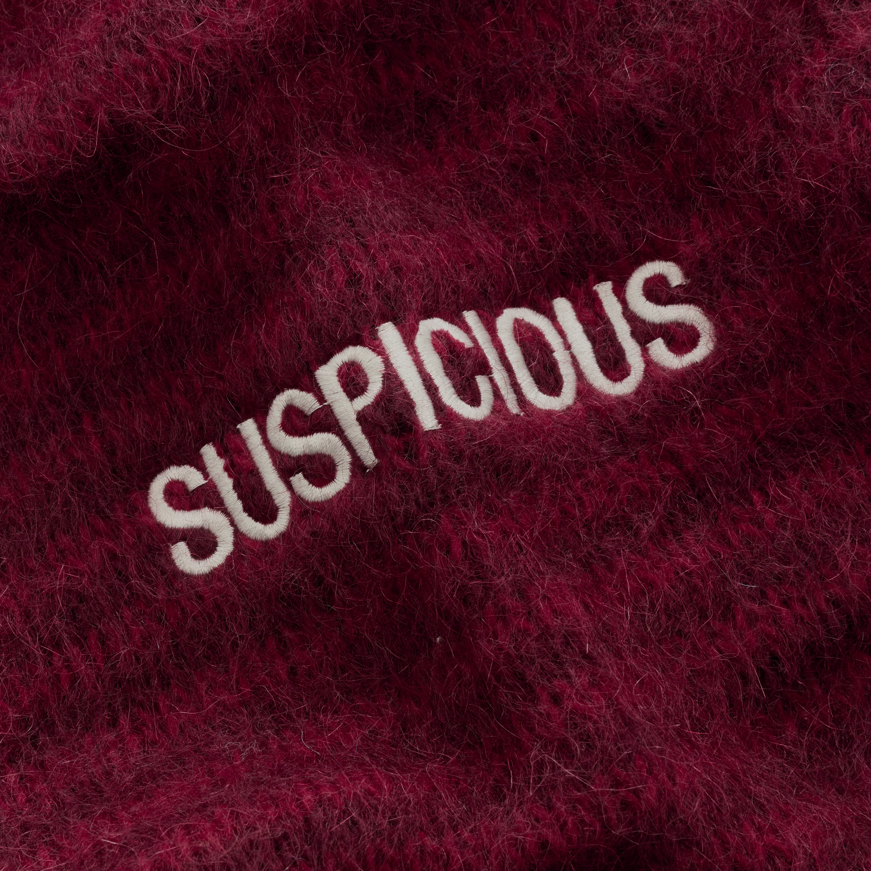 Winter4 / Essentials Striped Mohair Knit - Red - Image 5