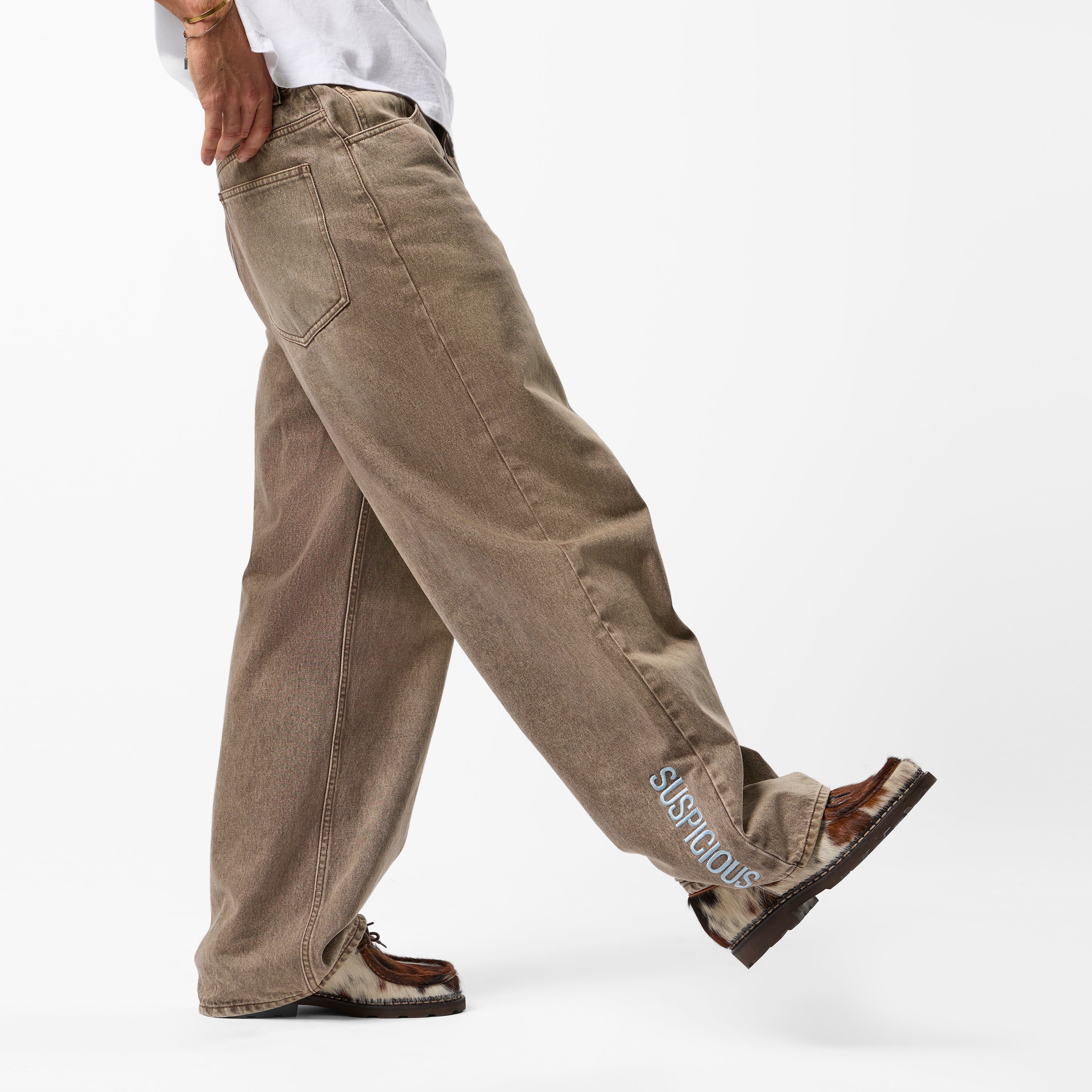 Winter4 / Vertified Baggy Jeans - Washed Brown - Image 4